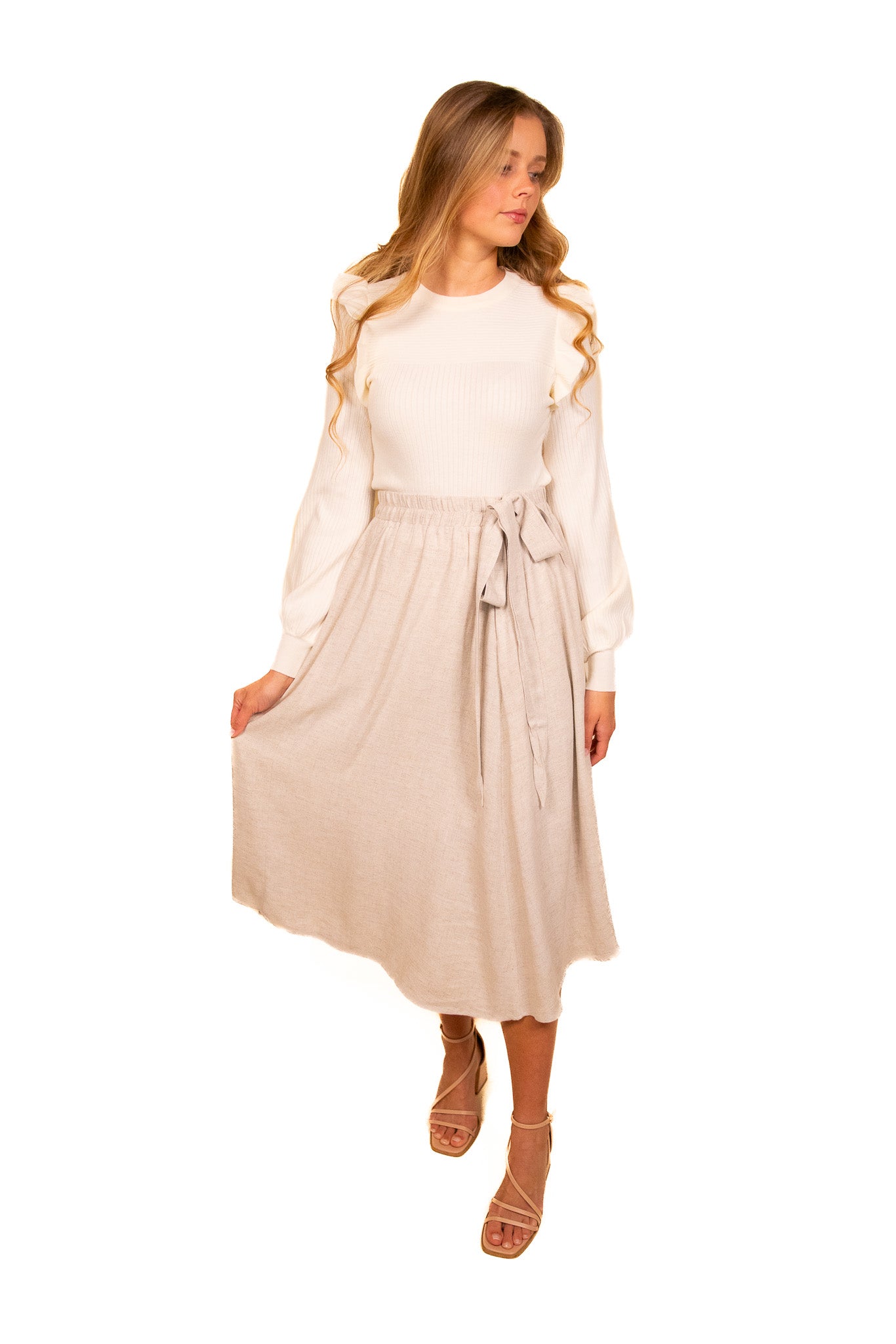 The Bria Linen Skirt