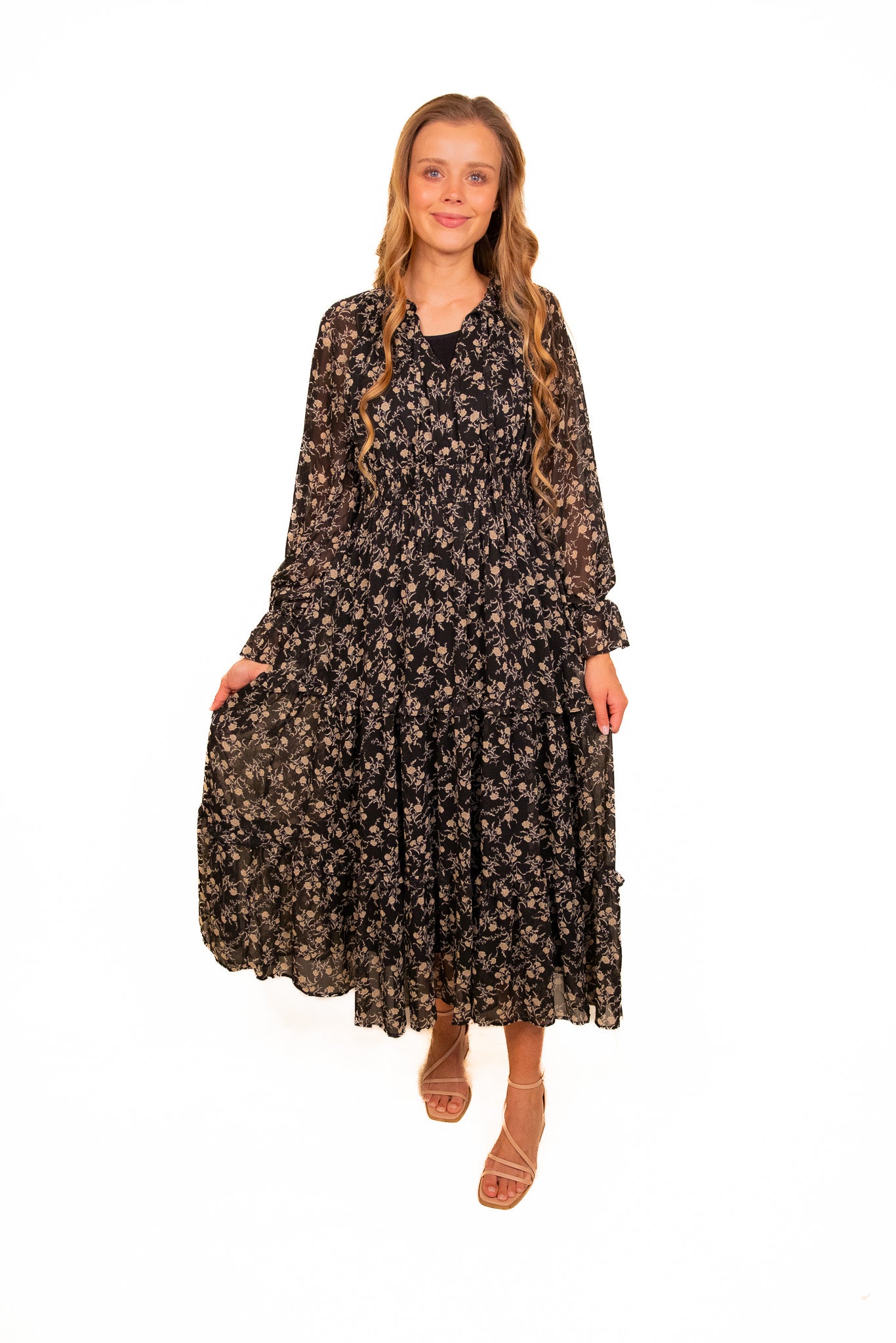 The Lennon Floral Chiffon Dress