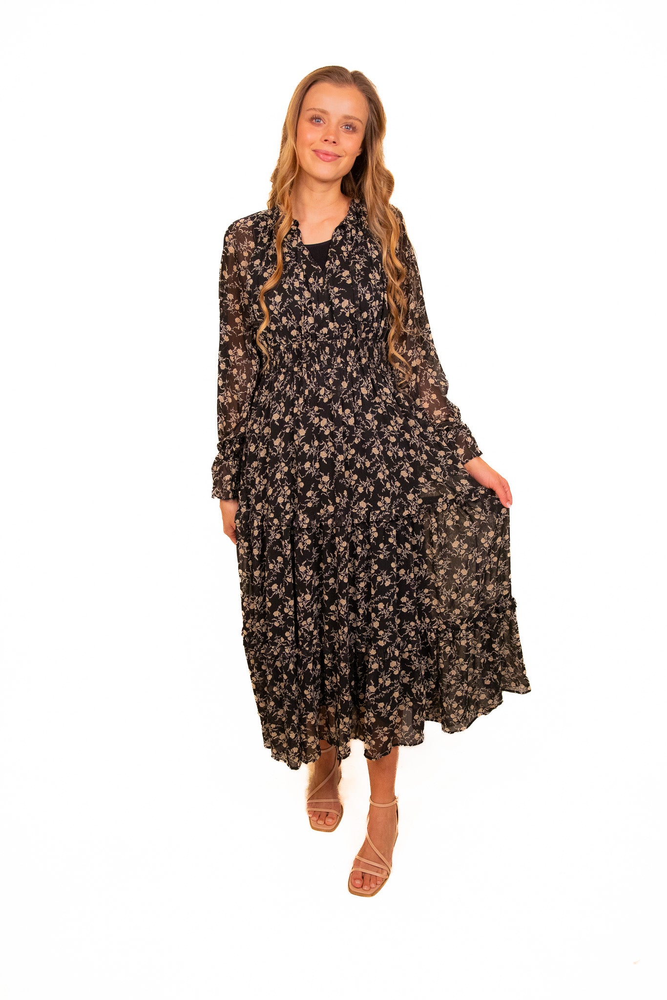 The Lennon Floral Chiffon Dress