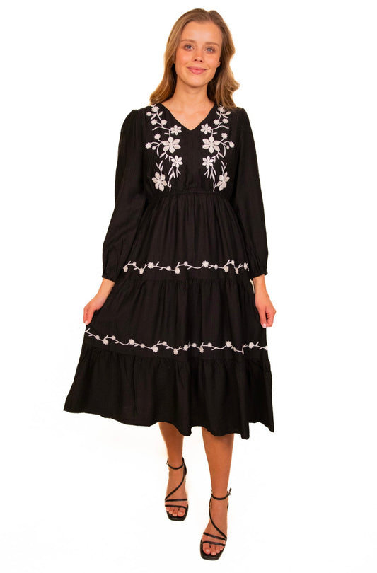 The Macy Embroidered Dress