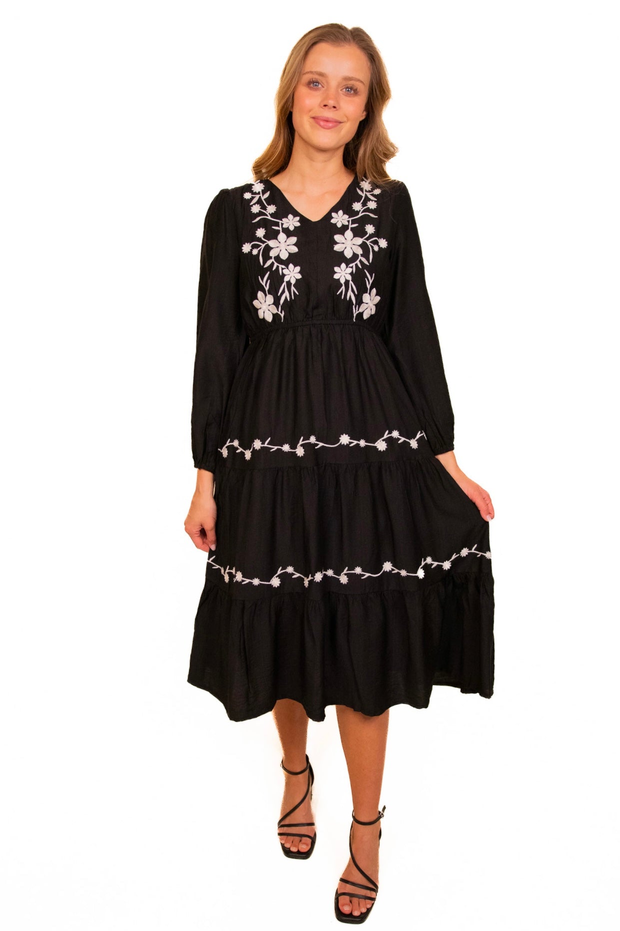 The Macy Embroidered Dress