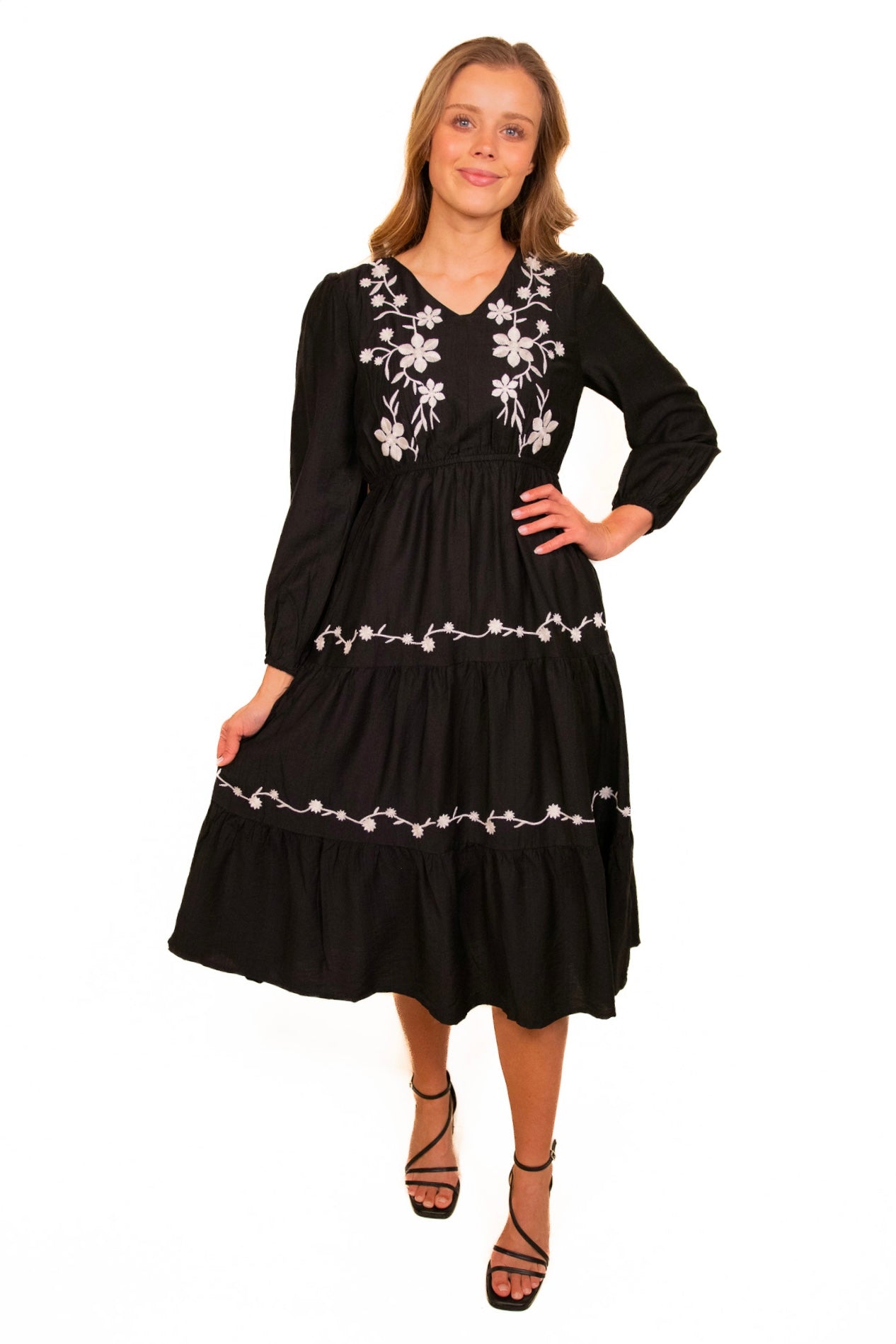 The Macy Embroidered Dress