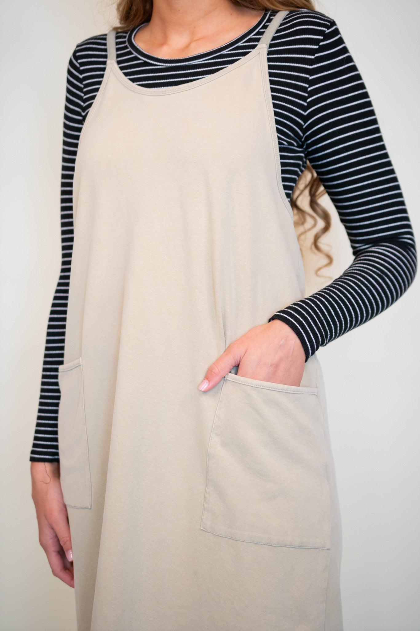 The SOFTEST Everyday Jumper Dress in Olive