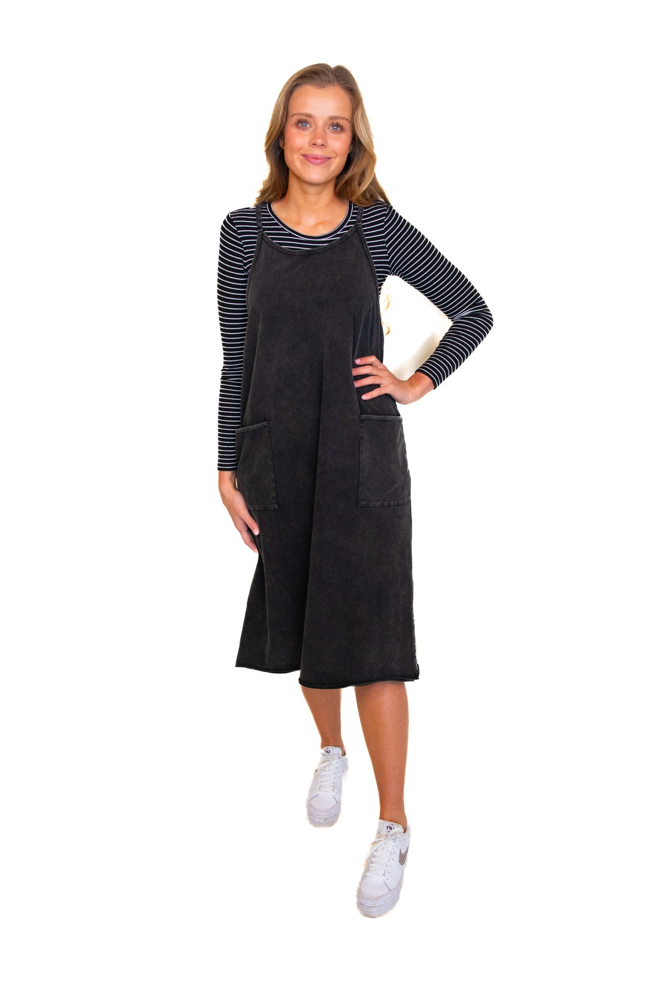 The SOFTEST Everyday Jumper Dress in Black