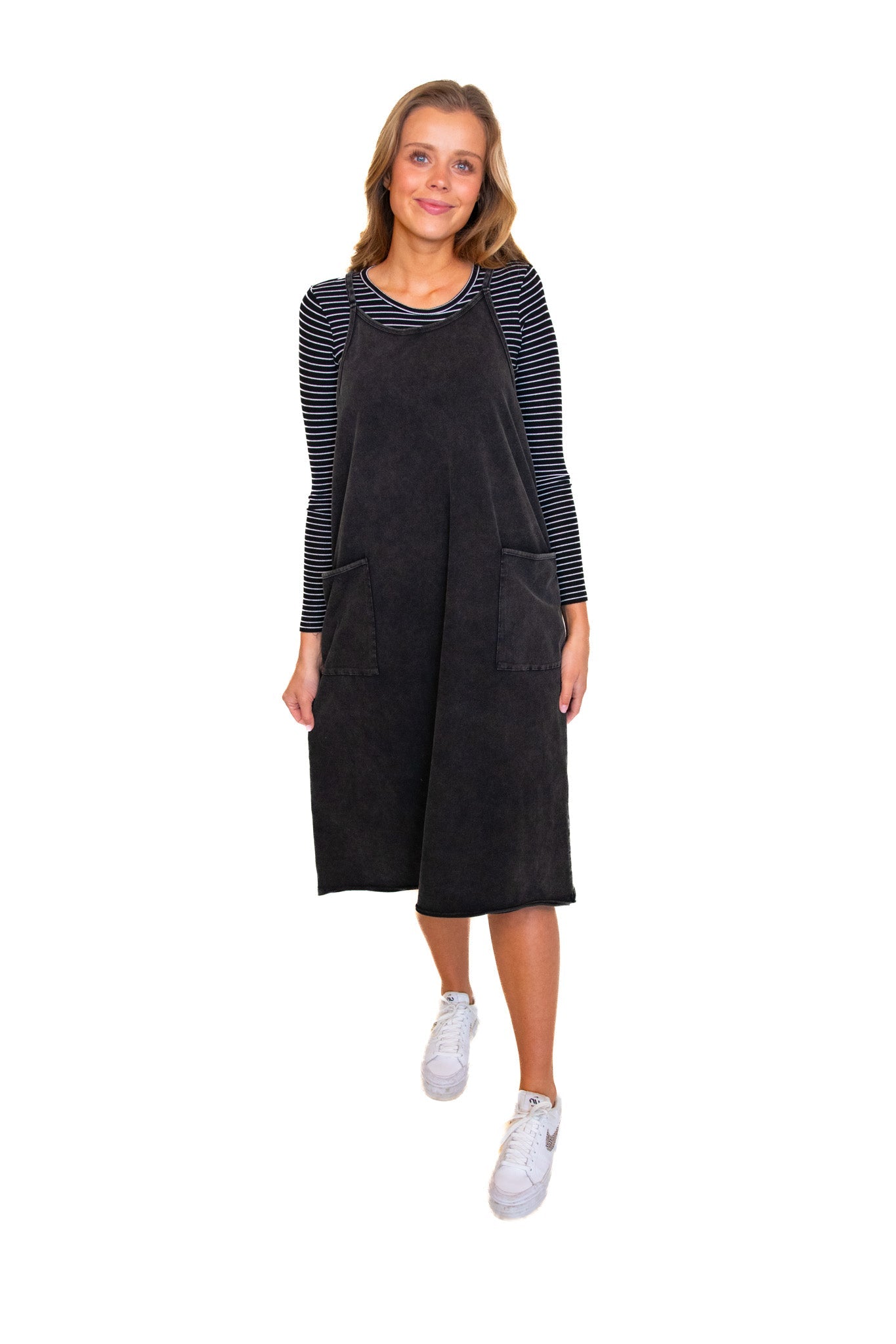 The SOFTEST Everyday Jumper Dress in Black