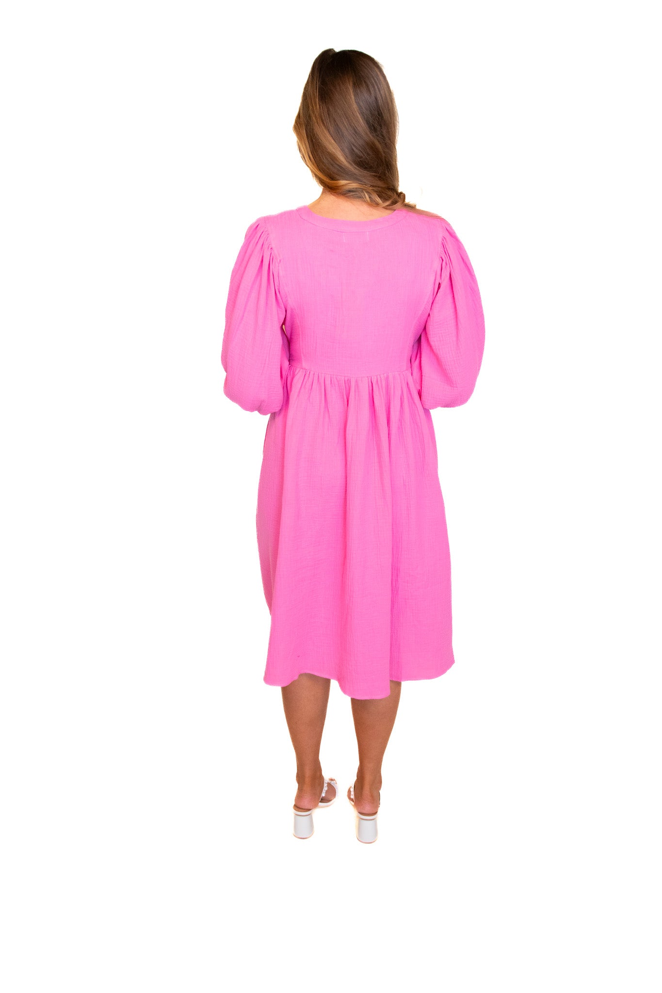The Kennedy Dress in Bubblegum