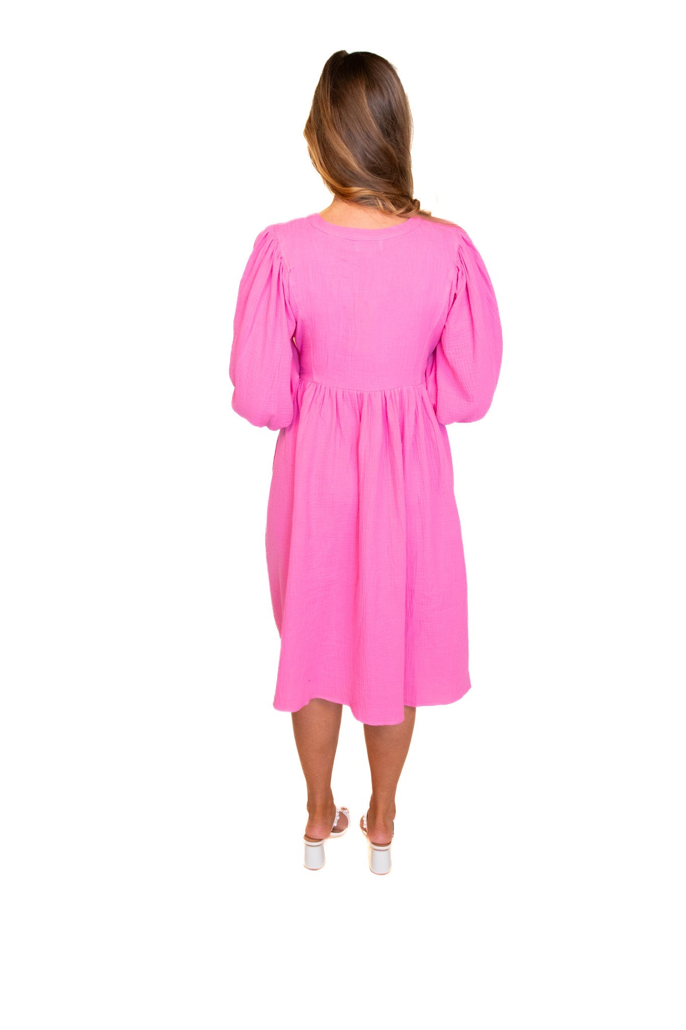 RESTOCKED - The Kennedy Dress in Bubblegum