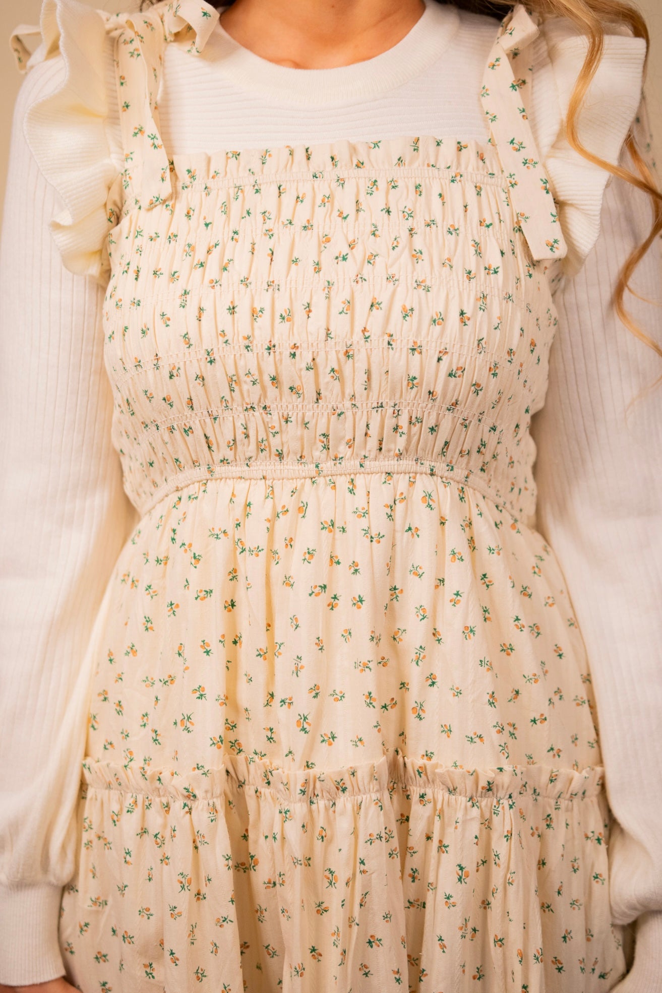 The Lacey Floral Smocked Dress