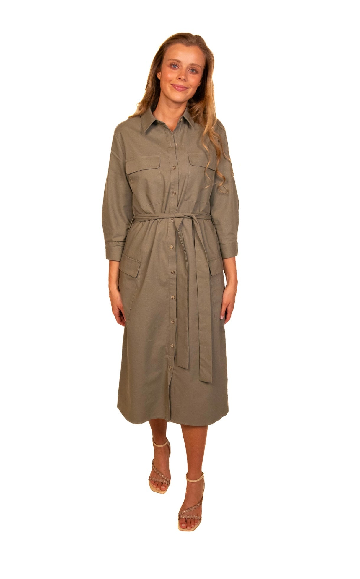 The Kari Cargo Midi in Olive