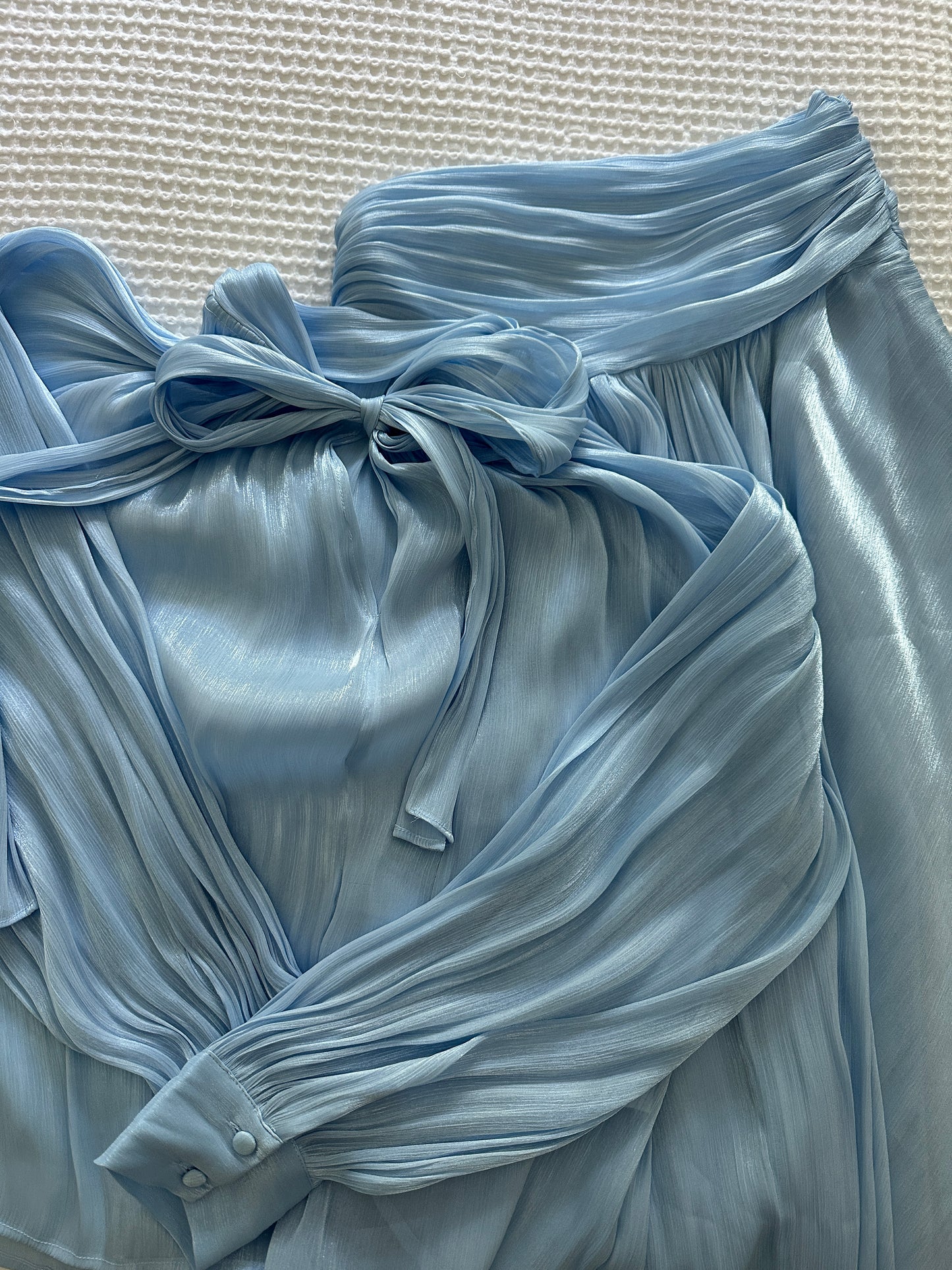 The Eleanor Shimmer Skirt Set in Cinderella Blue