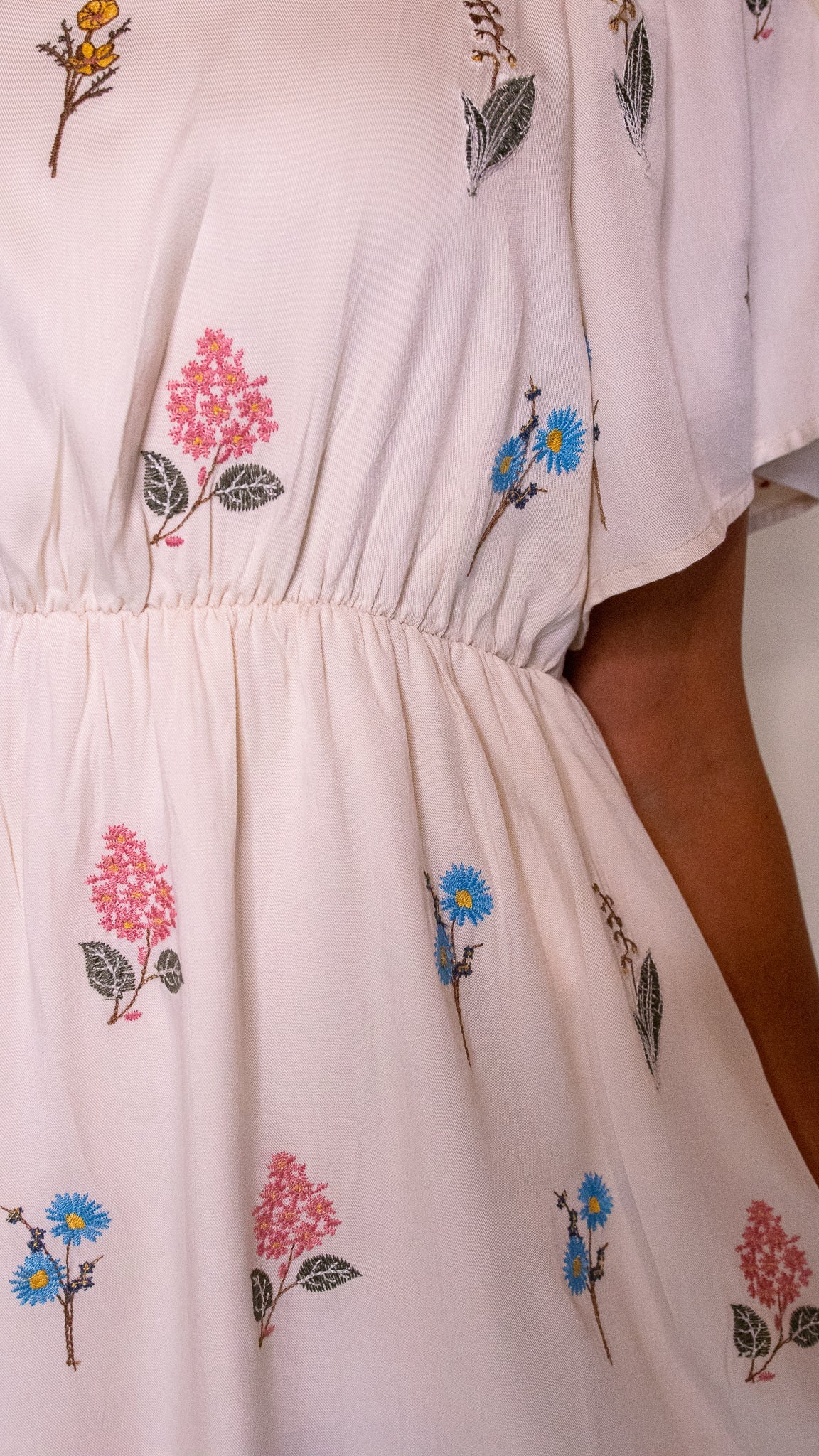 The Sadie Embroidered Floral Midi