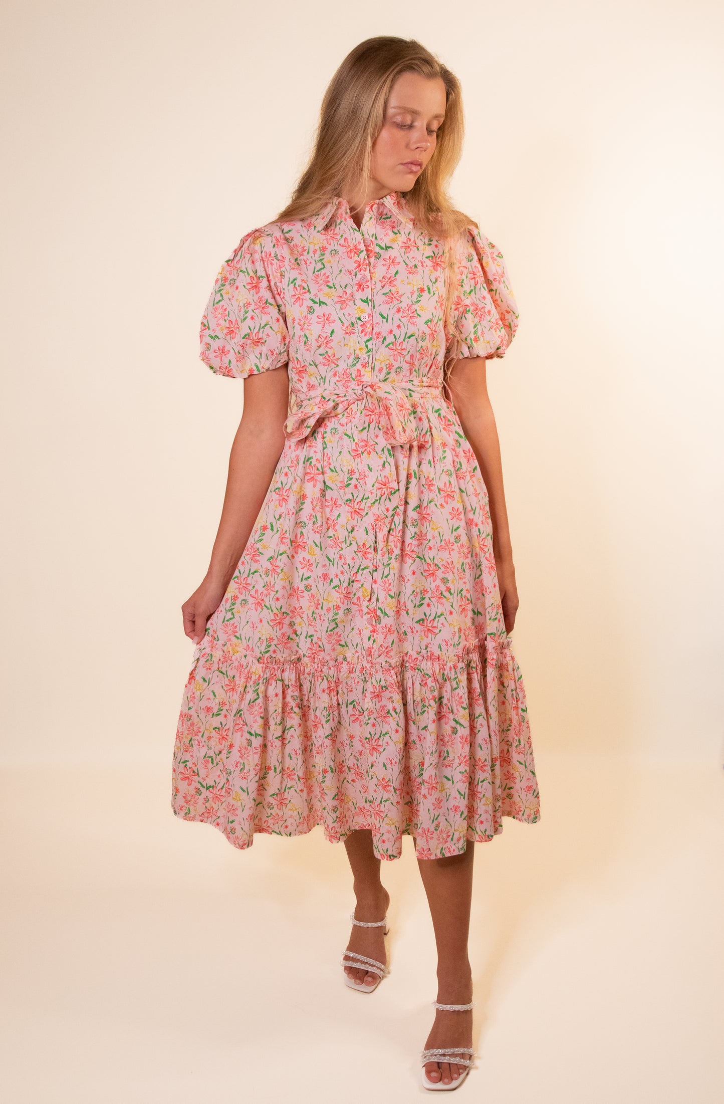 The Ella Floral Collar Dress