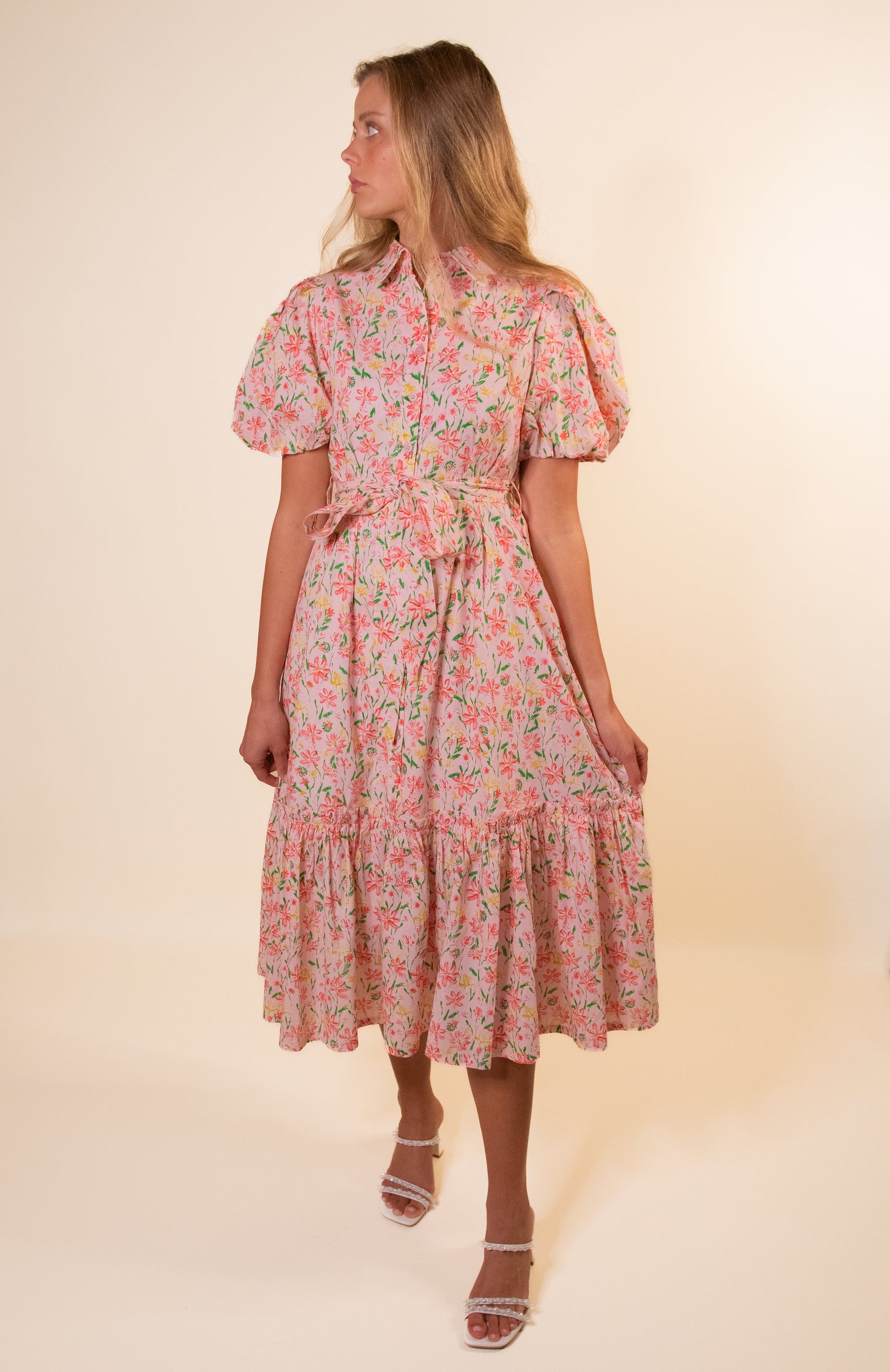 The Ella Floral Collar Dress