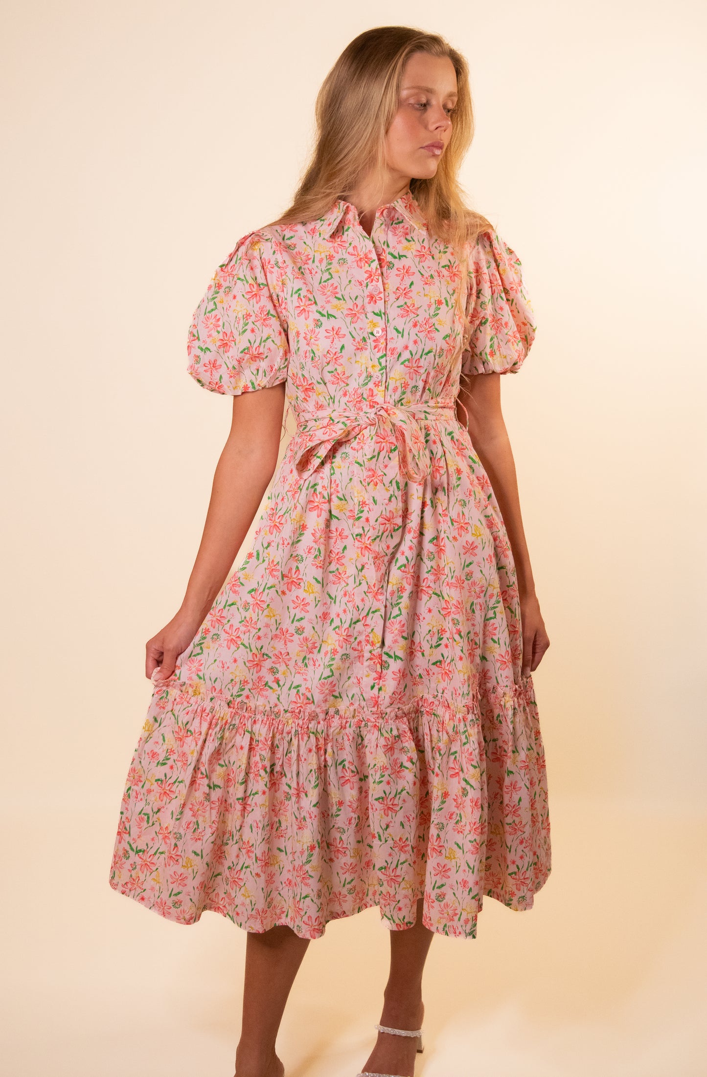 The Ella Floral Collar Dress