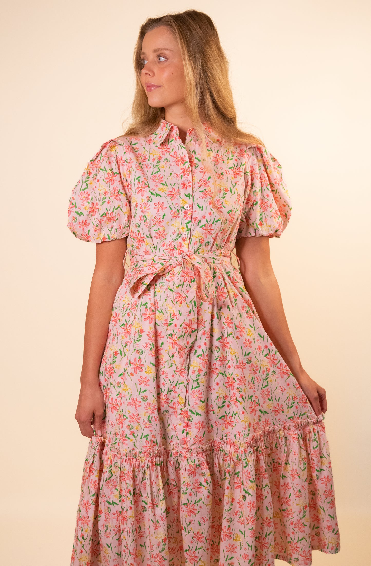 The Ella Floral Collar Dress