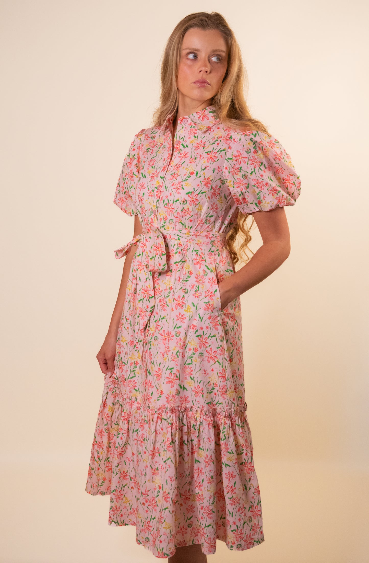 The Ella Floral Collar Dress