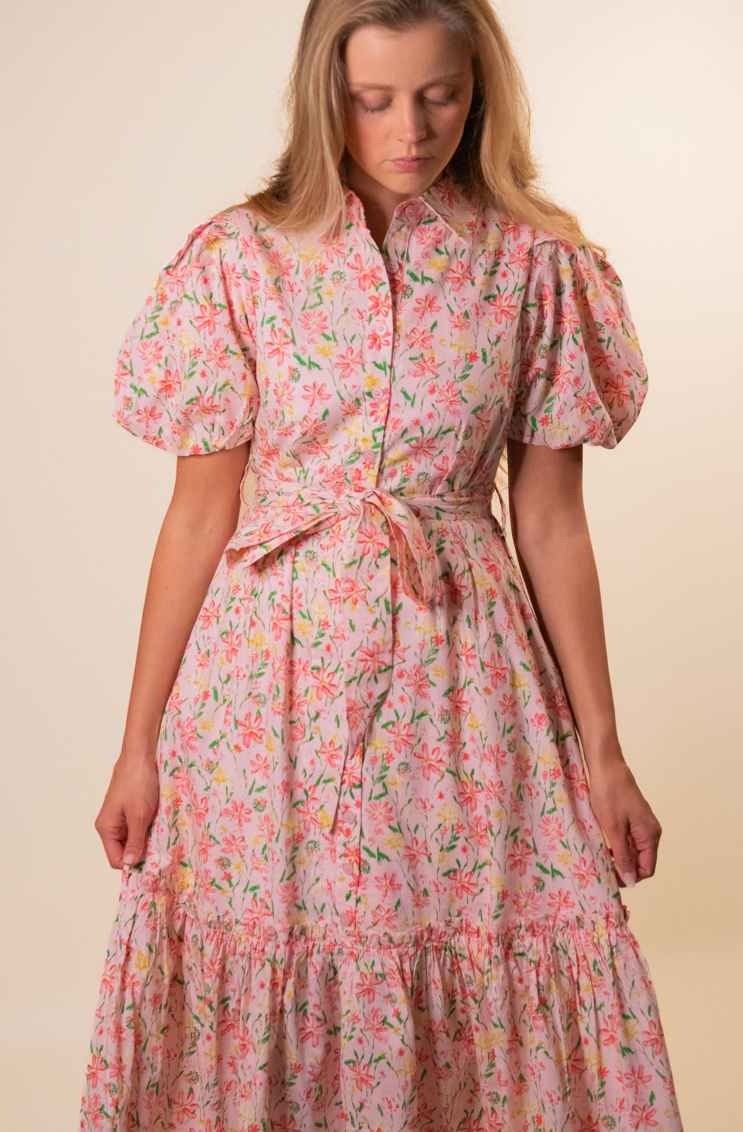 The Ella Floral Collar Dress