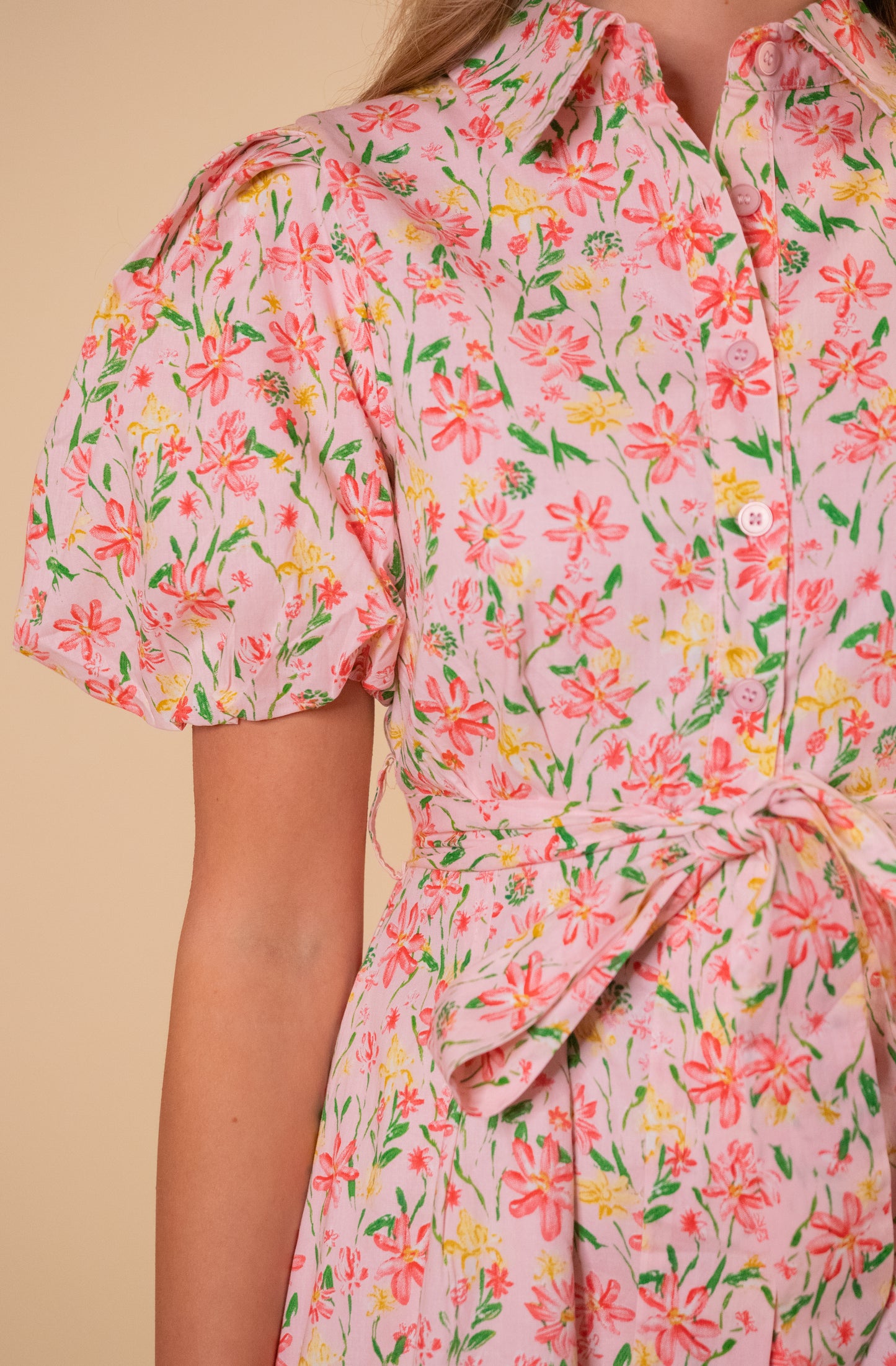 The Ella Floral Collar Dress