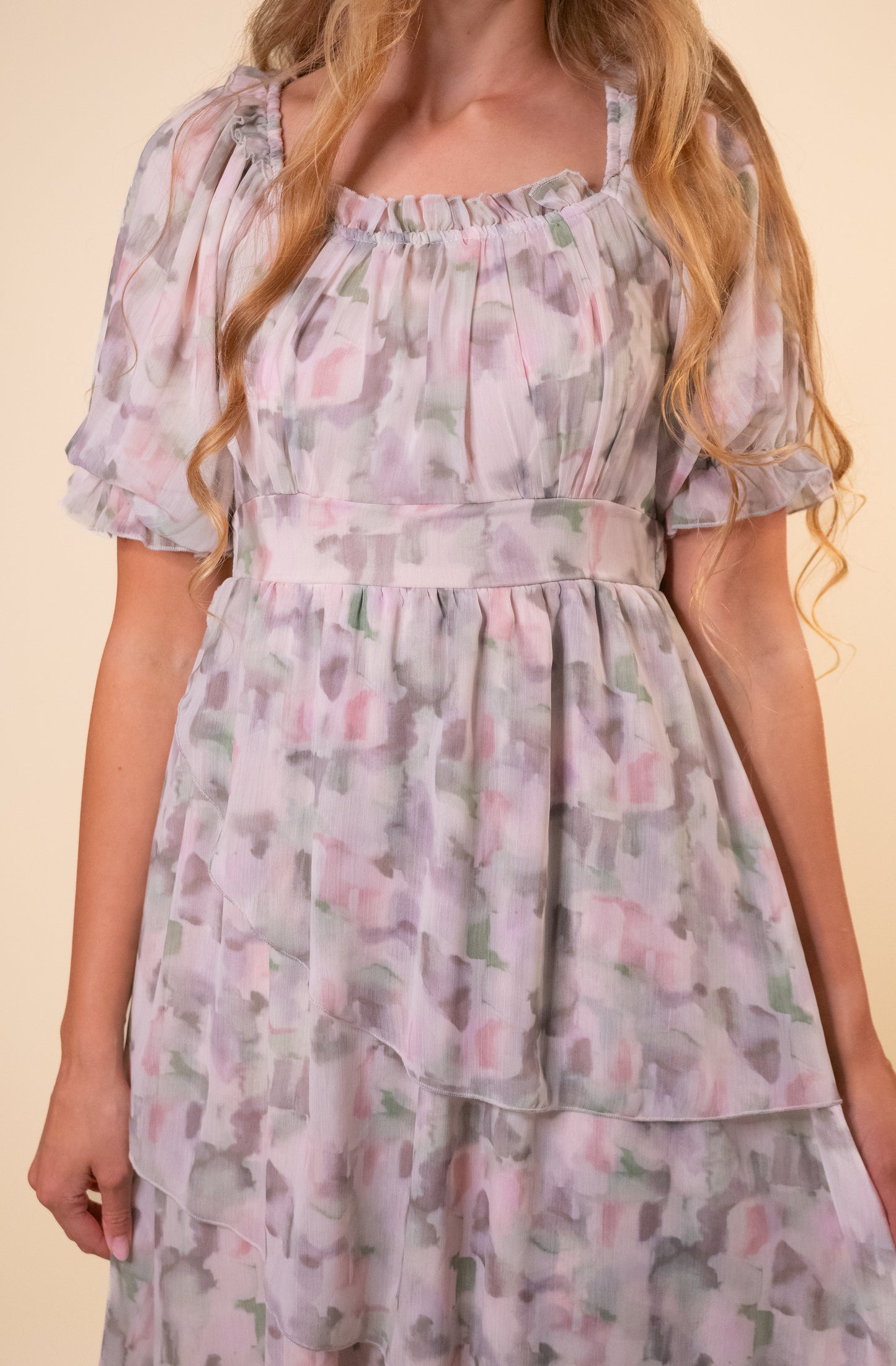 The Jana Ruffle Chiffon Dress