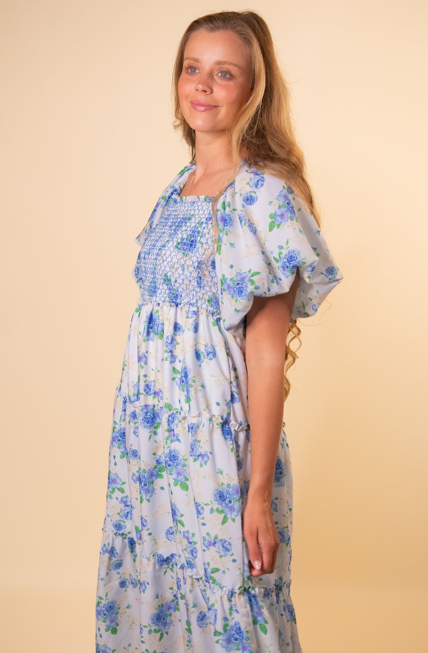 The Lucy Smocked Floral Dress