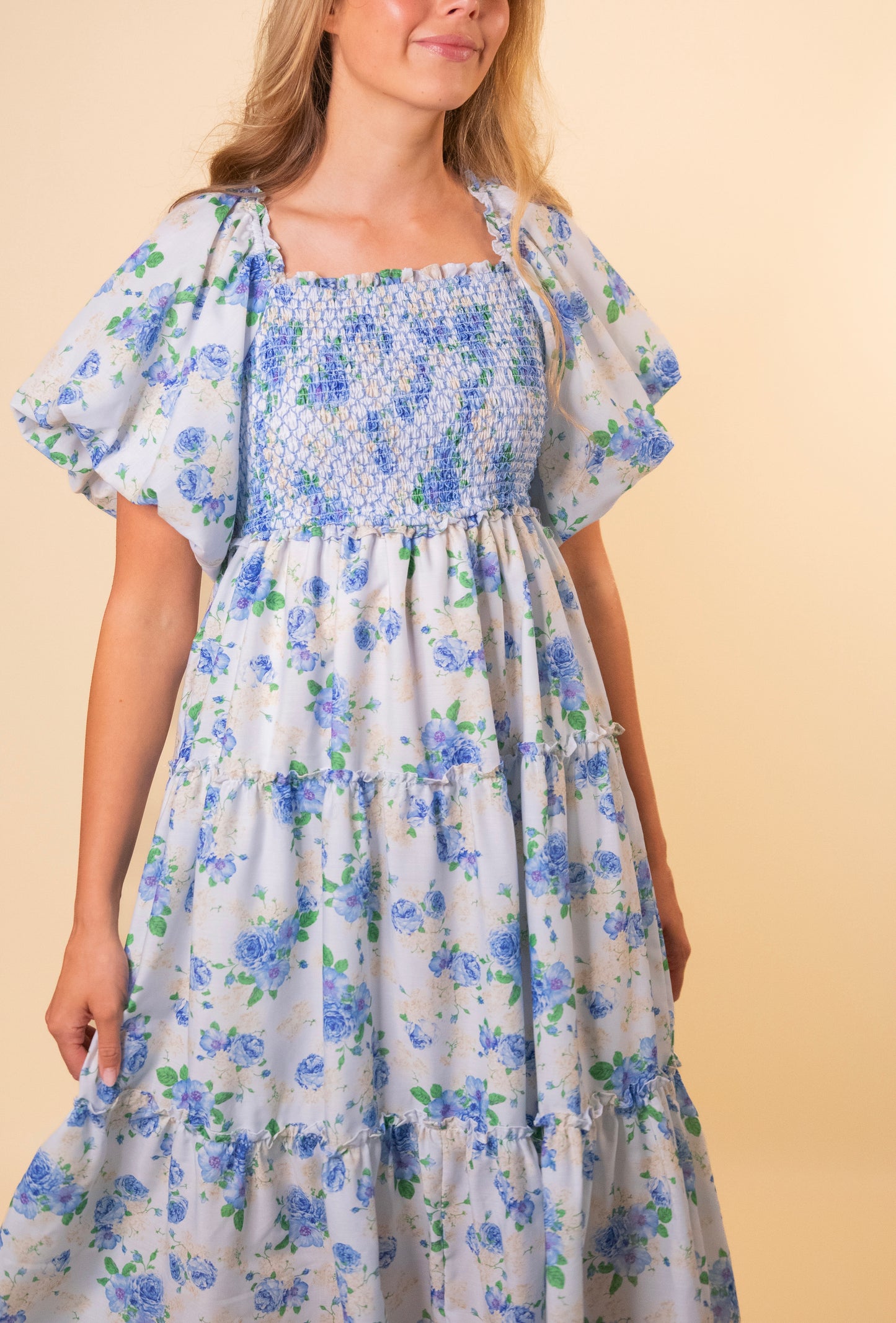 The Lucy Smocked Floral Dress