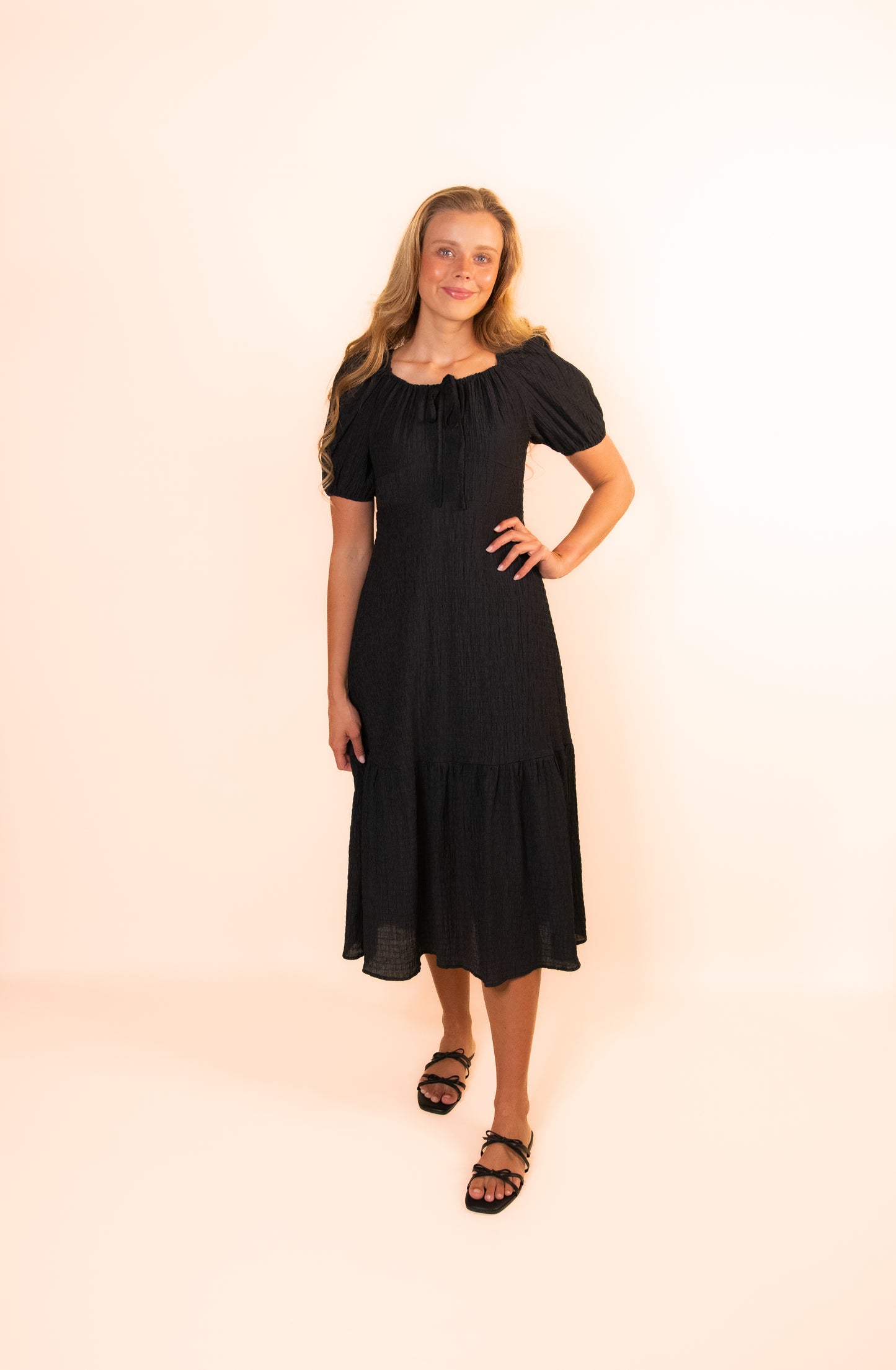 RESTOCKED - The London Dress in Black