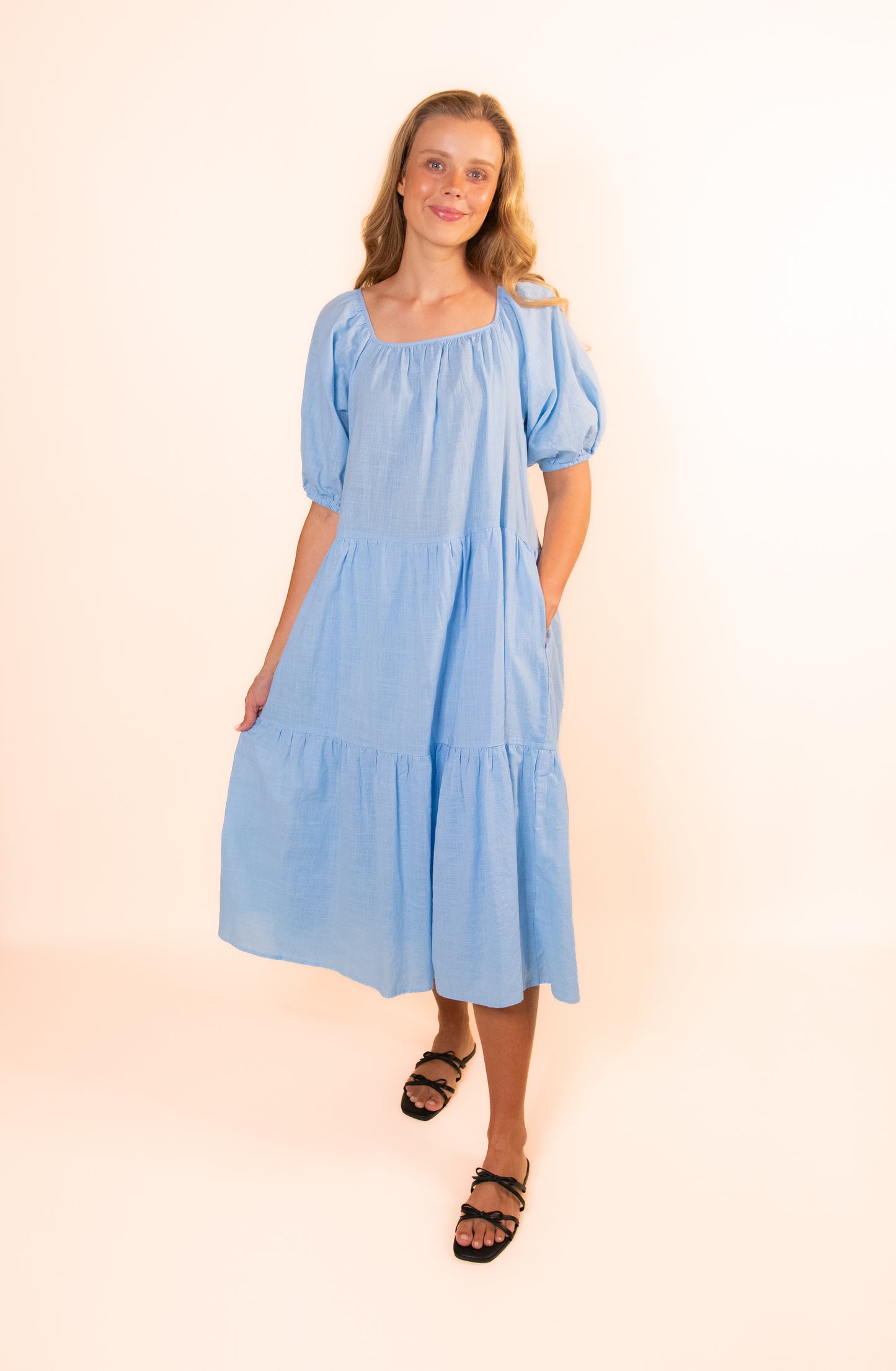 The Marley Dress in Baby Blue