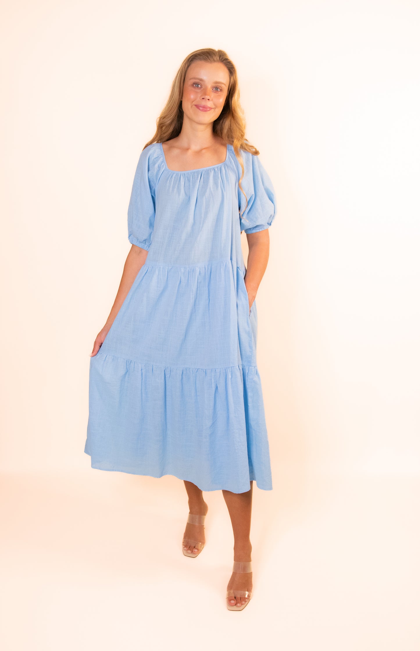 The Marley Dress in Baby Blue