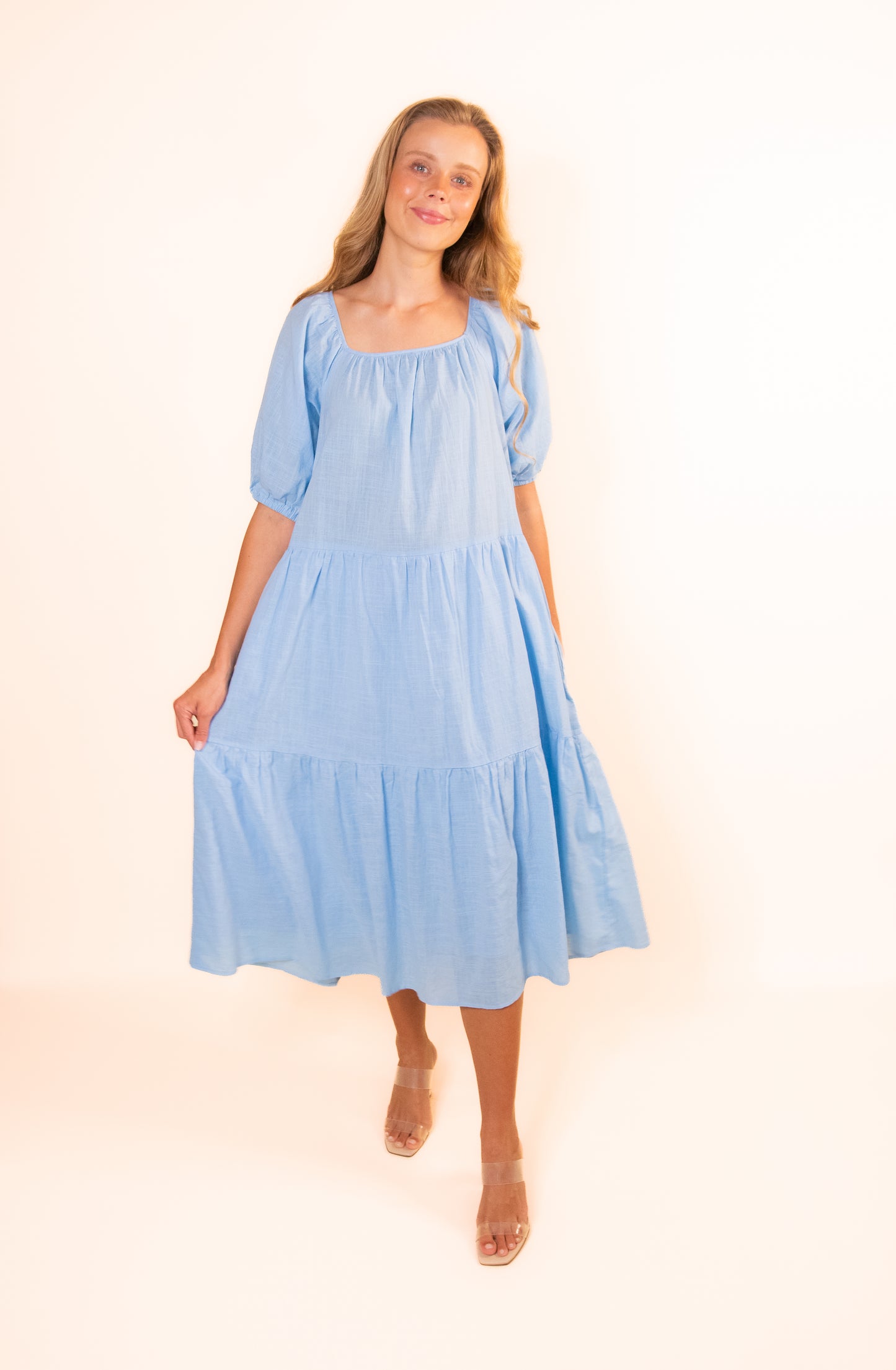 The Marley Dress in Baby Blue