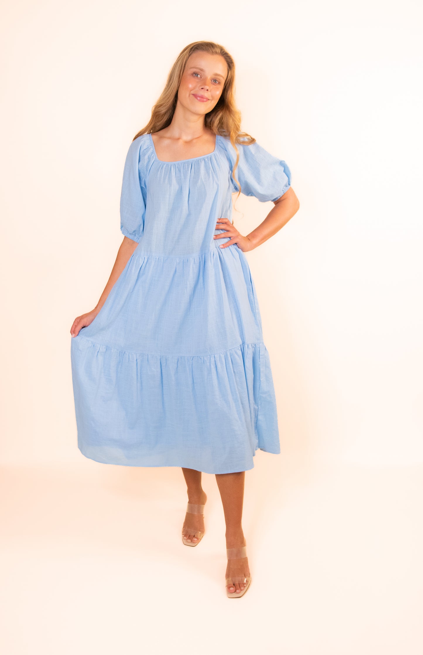 The Marley Dress in Baby Blue