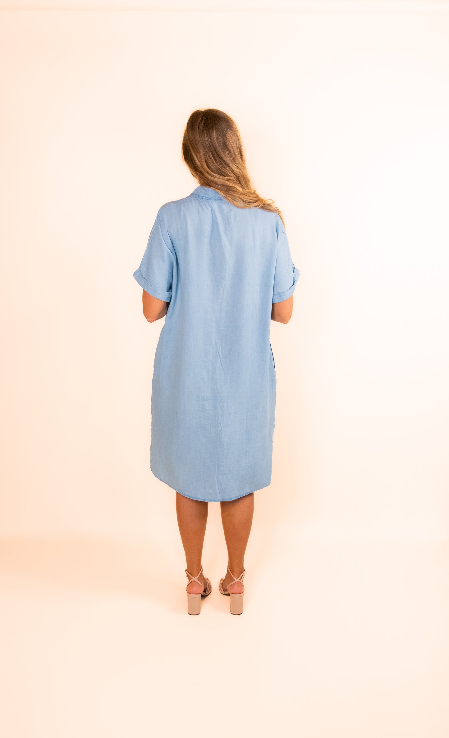 The Scottie Denim Shirt Dress