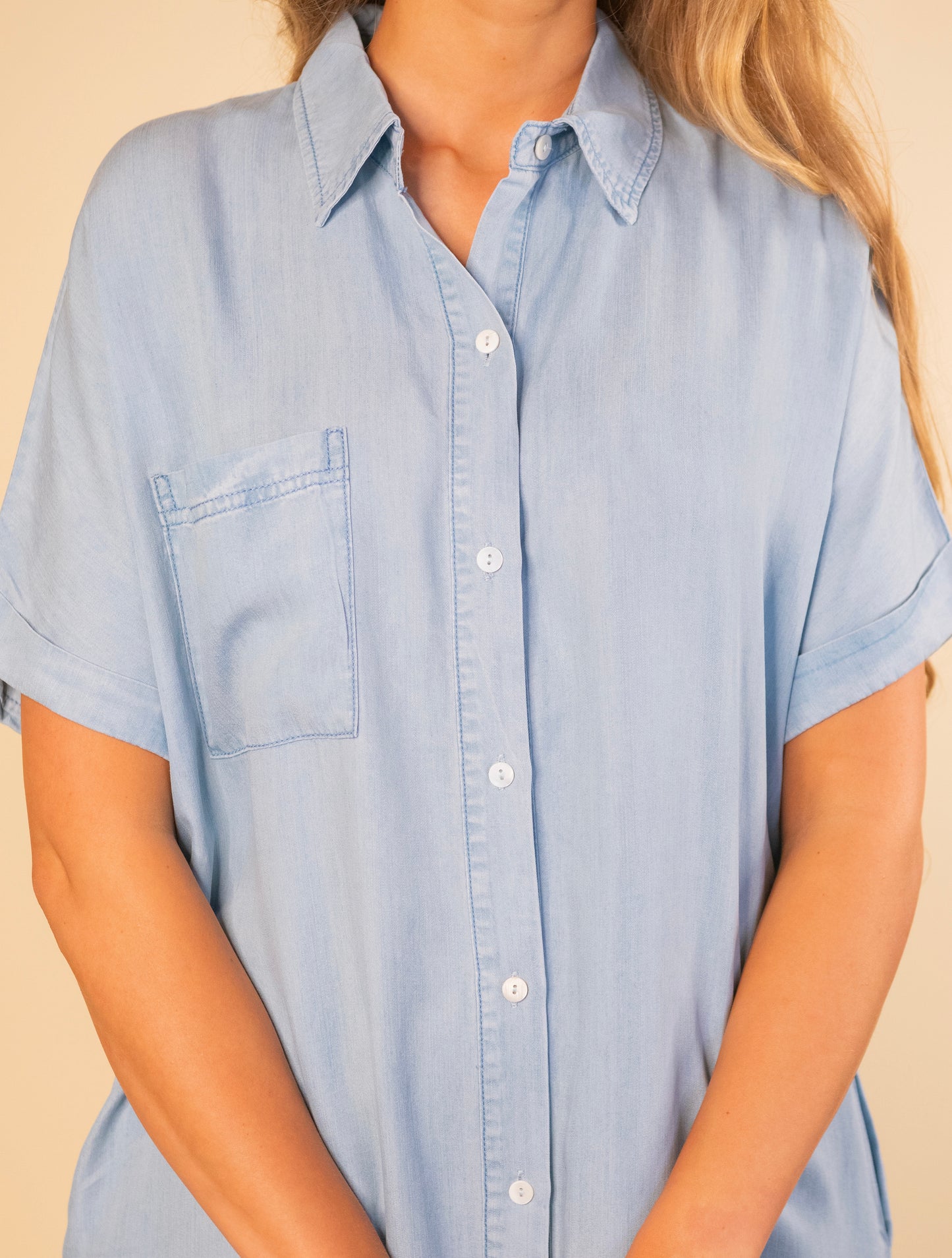 The Scottie Denim Shirt Dress