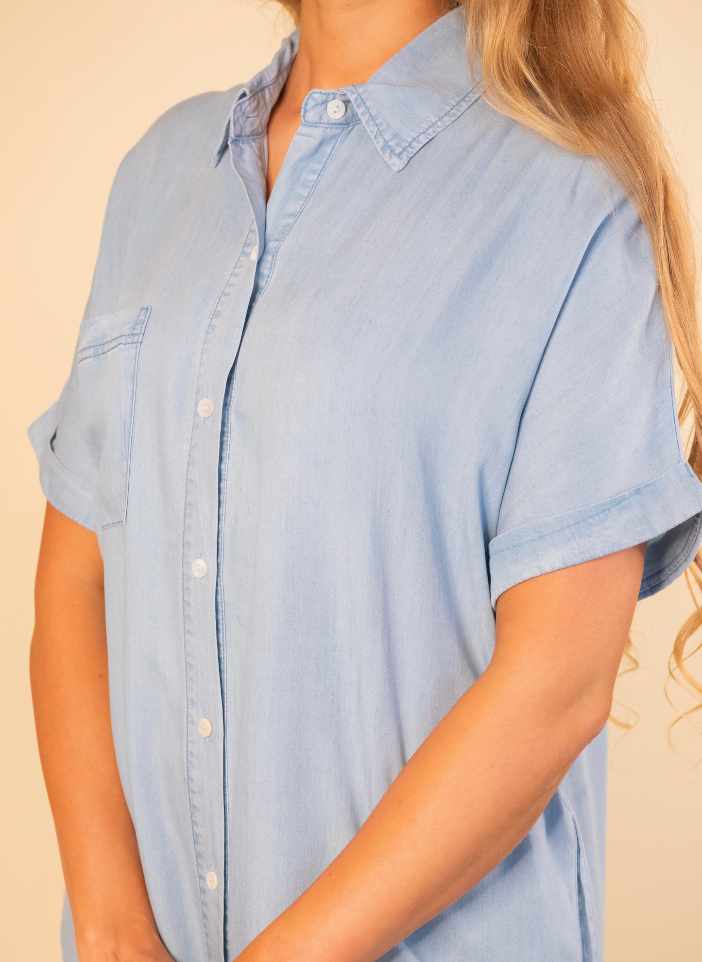 The Scottie Denim Shirt Dress