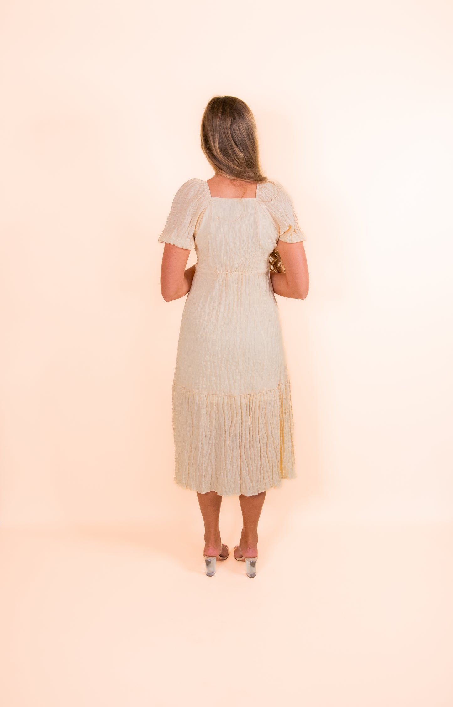 The London Dress in Warm Buttercream