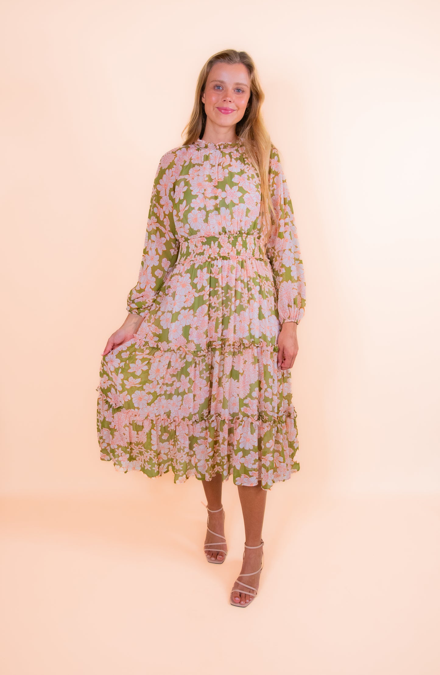 The Amelia Chiffon Floral Dress