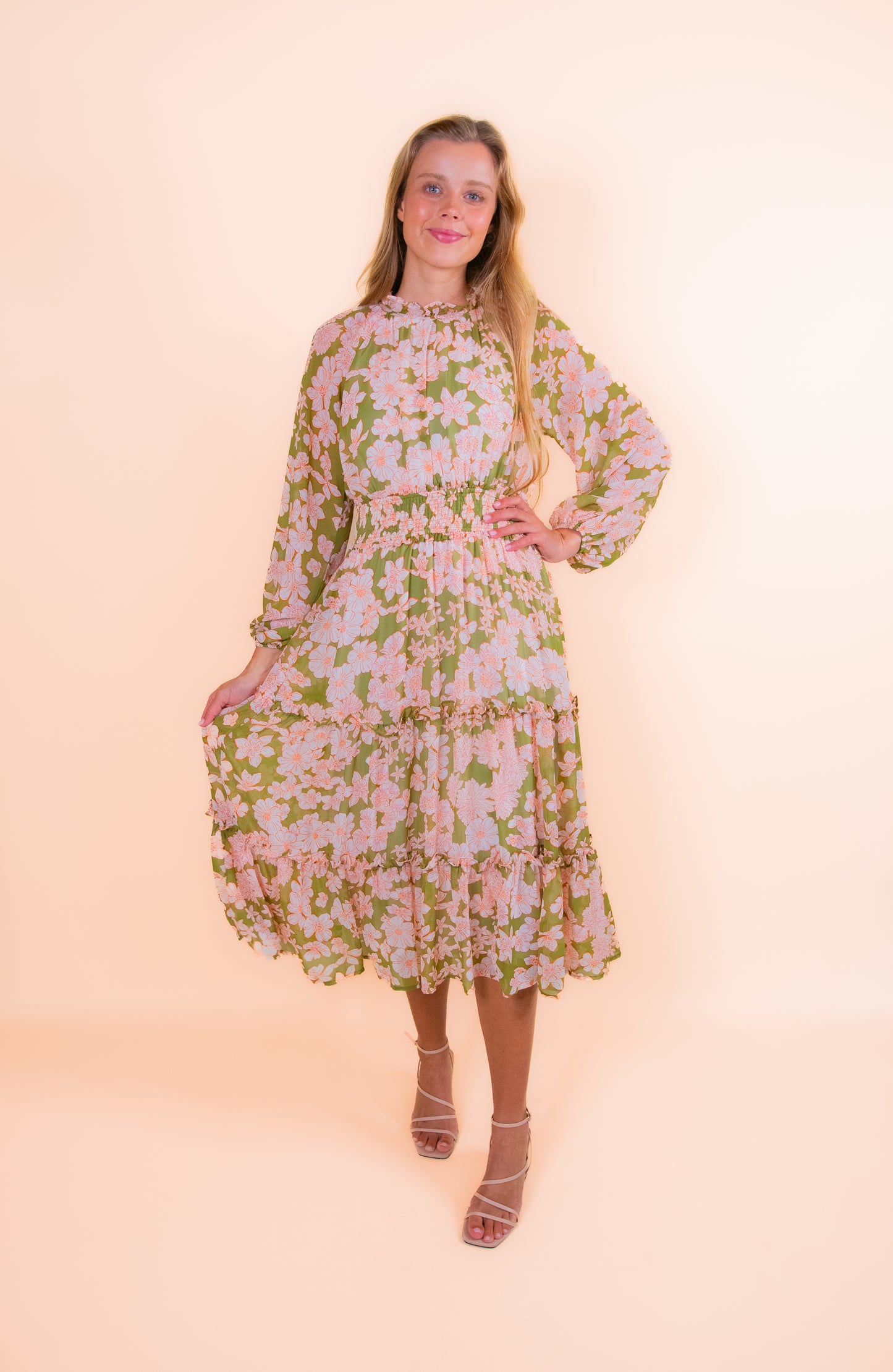 The Amelia Chiffon Floral Dress