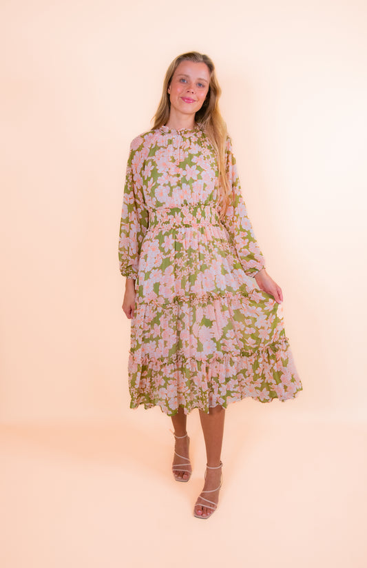 The Amelia Chiffon Floral Dress