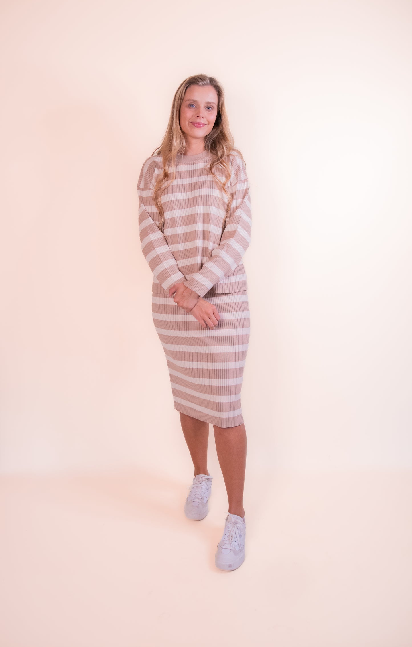 RESTOCKED - The Talia Knit Striped Sweater Set