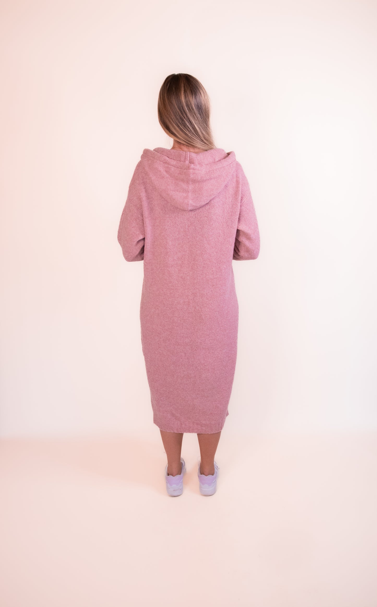 The Emma Hoodie Dress in Rose