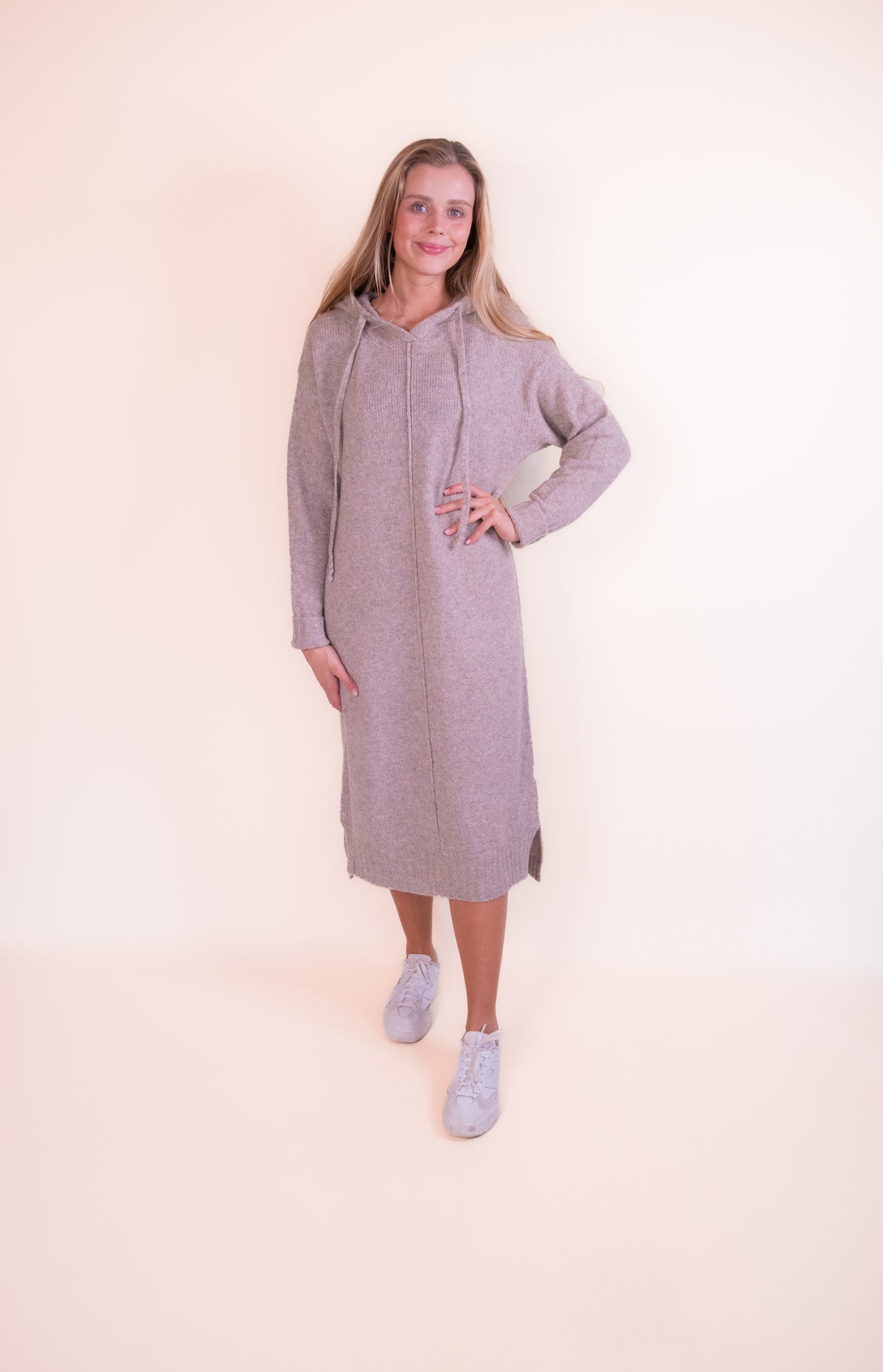 The Emma Hoodie Dress in Mocha