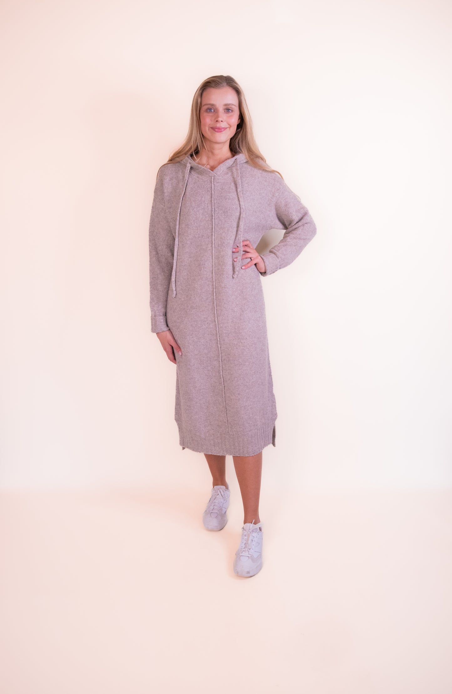 The Emma Hoodie Dress in Mocha