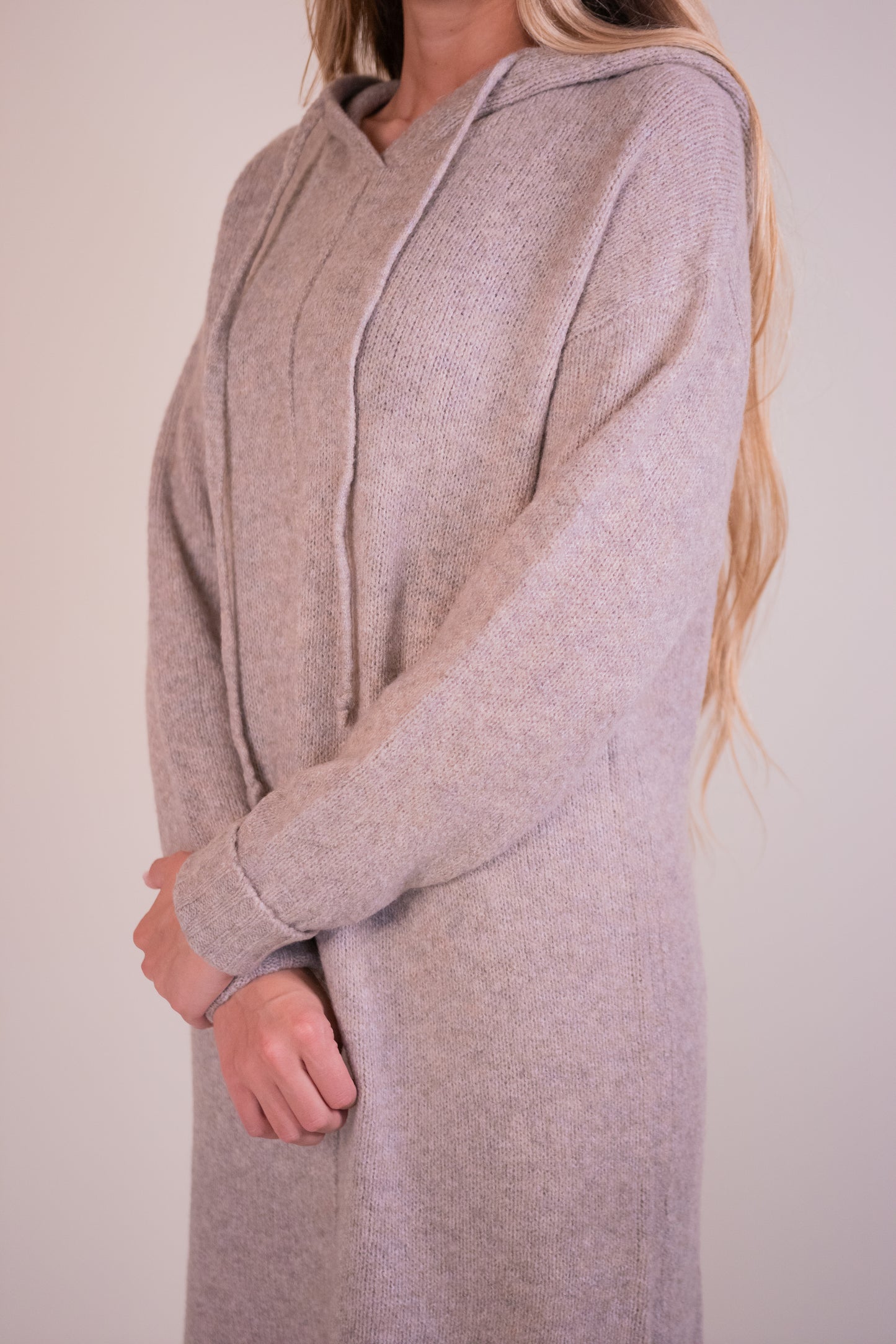 The Emma Hoodie Dress in Mocha