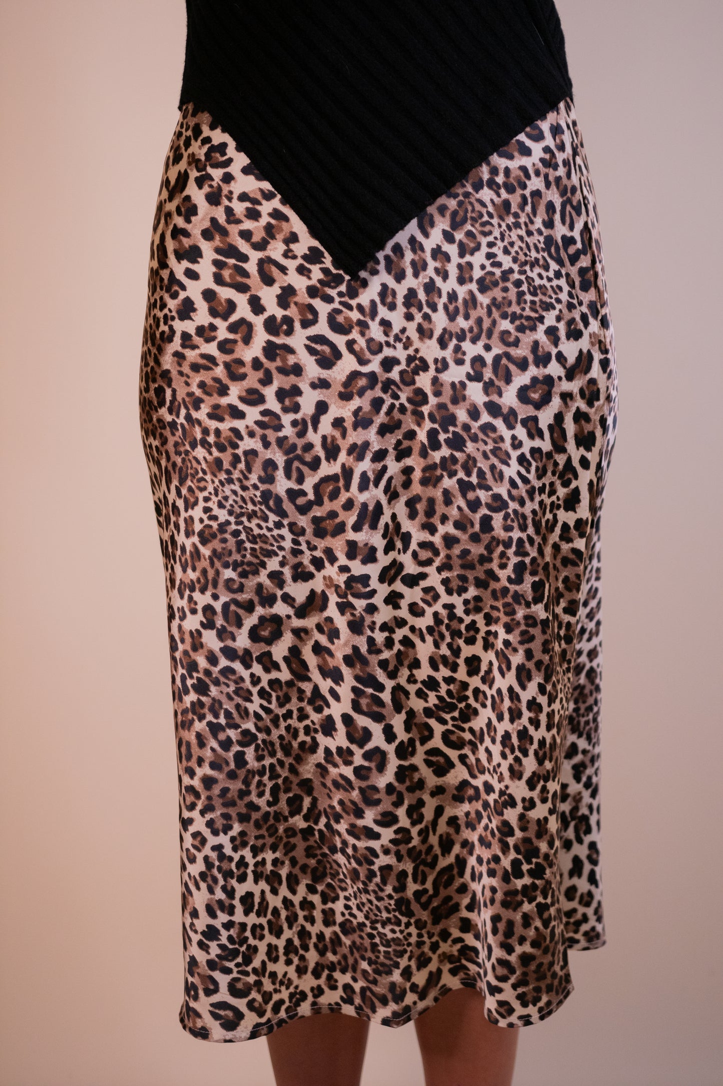 The Lennon Leopard Slip Skirt