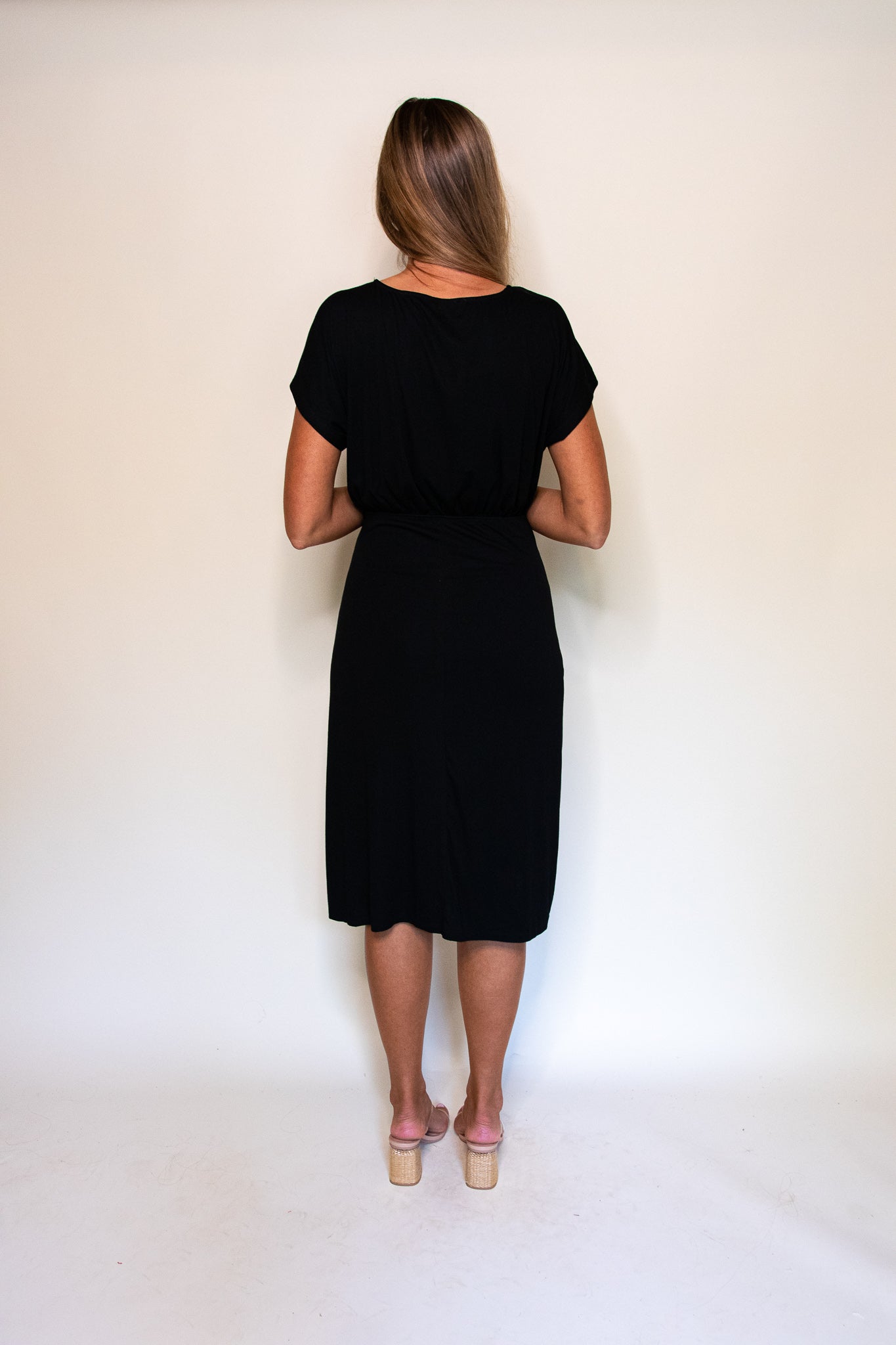 RESTOCKED - The Rae T-Shirt Dress in Black