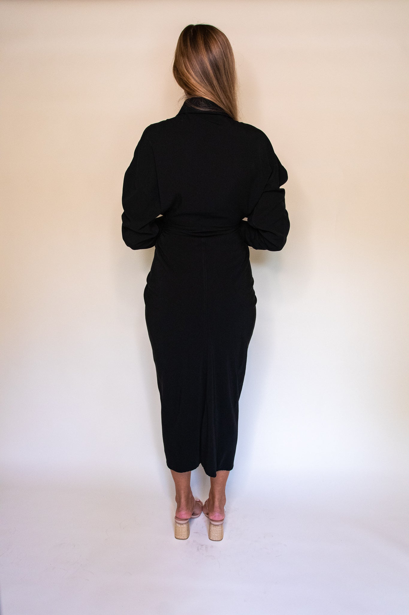 The Serena Tencel Midi in Black