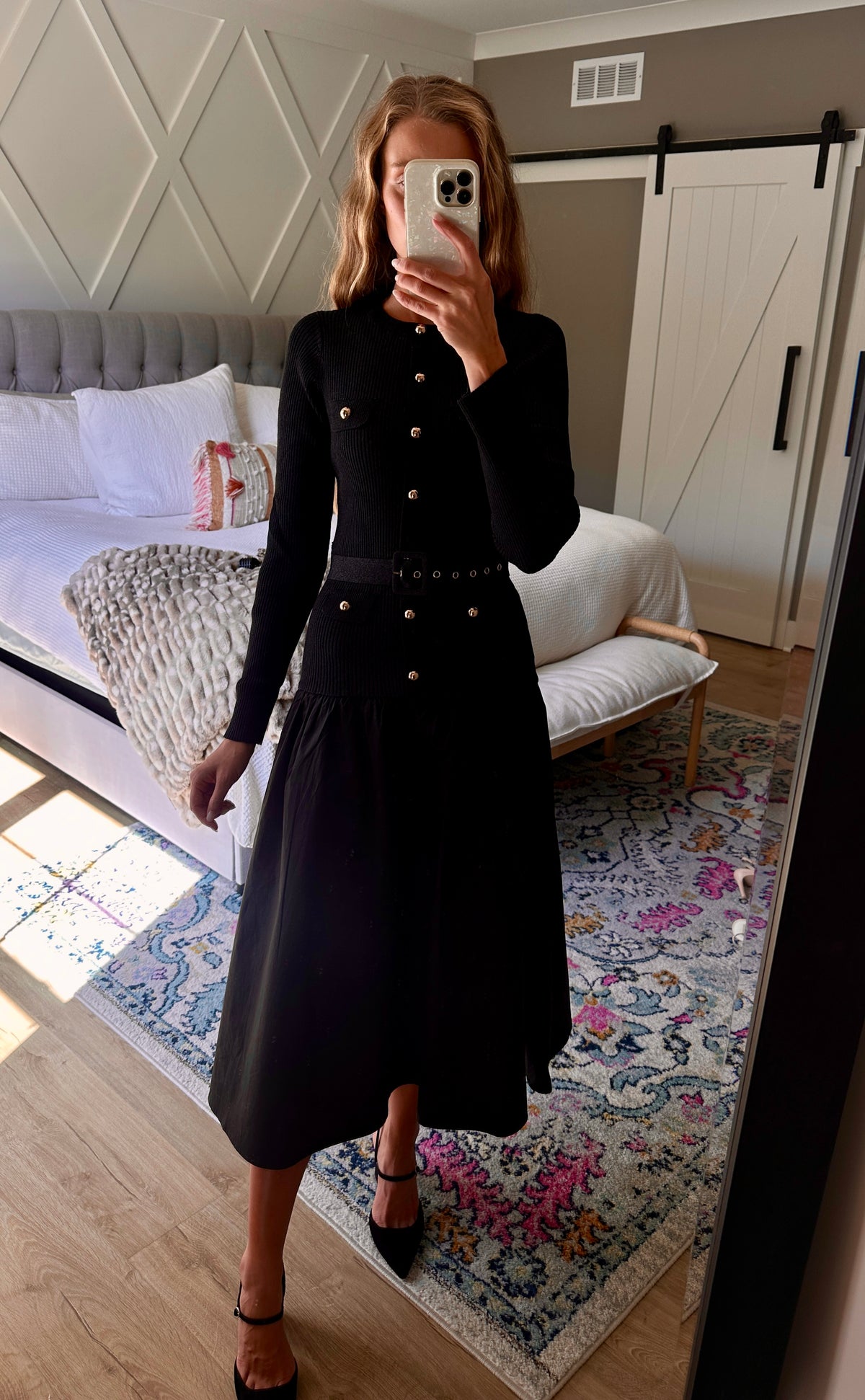 The Camille Drop Waist Knit Dress
