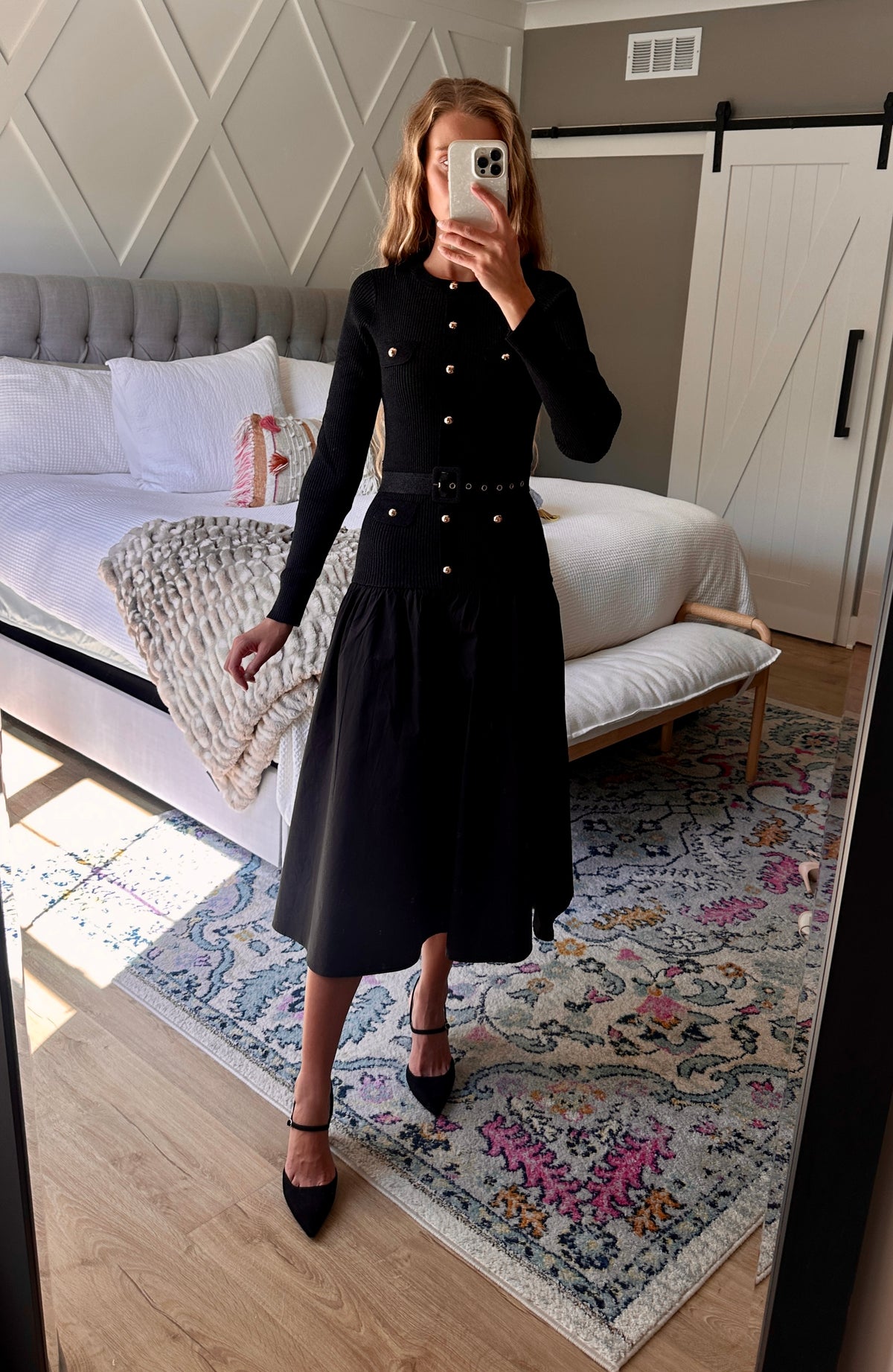 The Camille Drop Waist Knit Dress