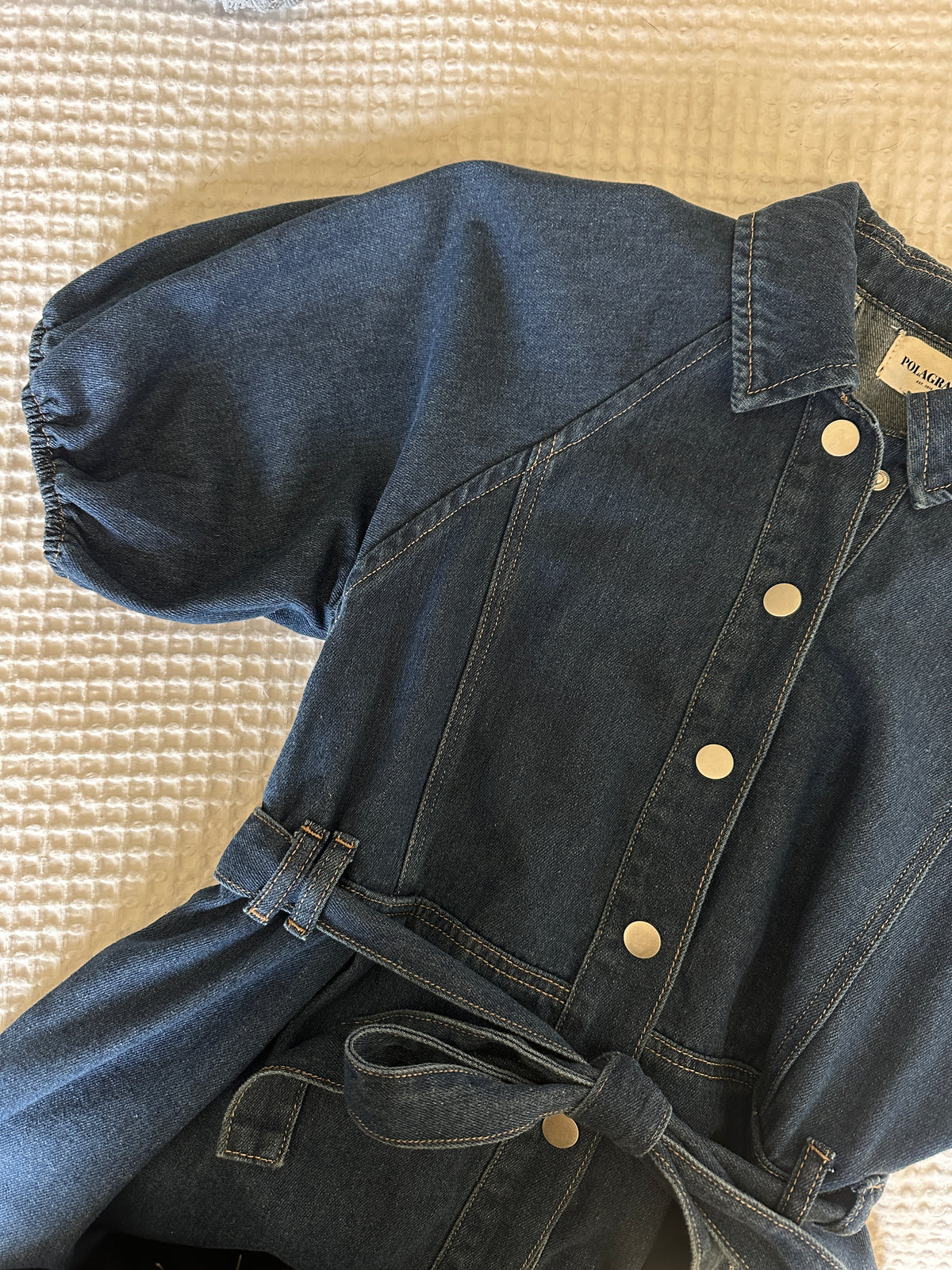 The Stella Snap Denim Shirt Dress