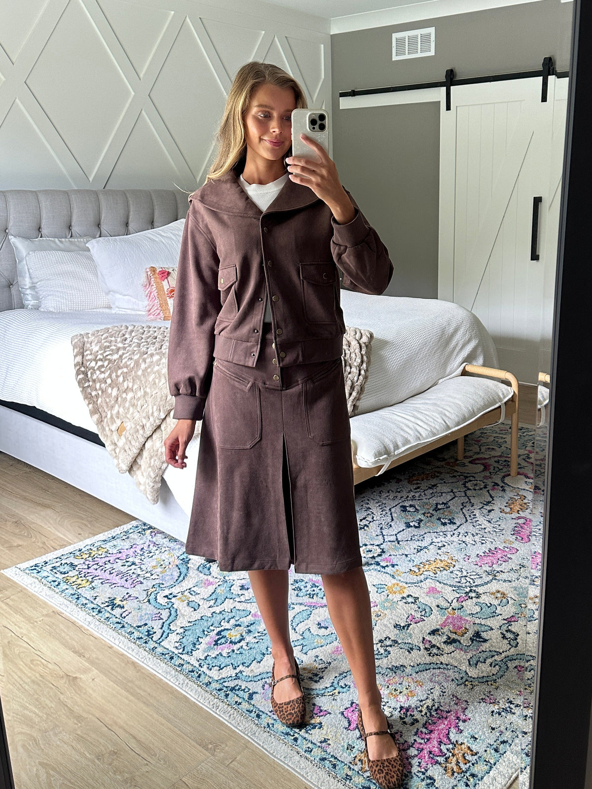 The Marlowe Jacket in Brown Suede