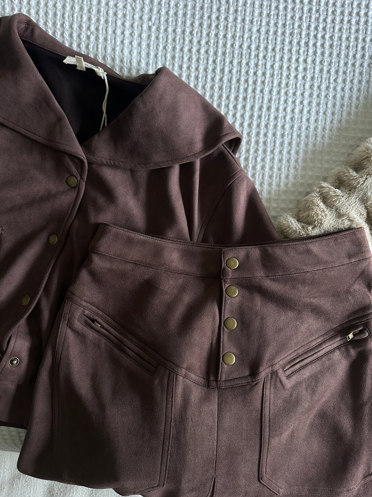 The Marlowe Jacket in Brown Suede